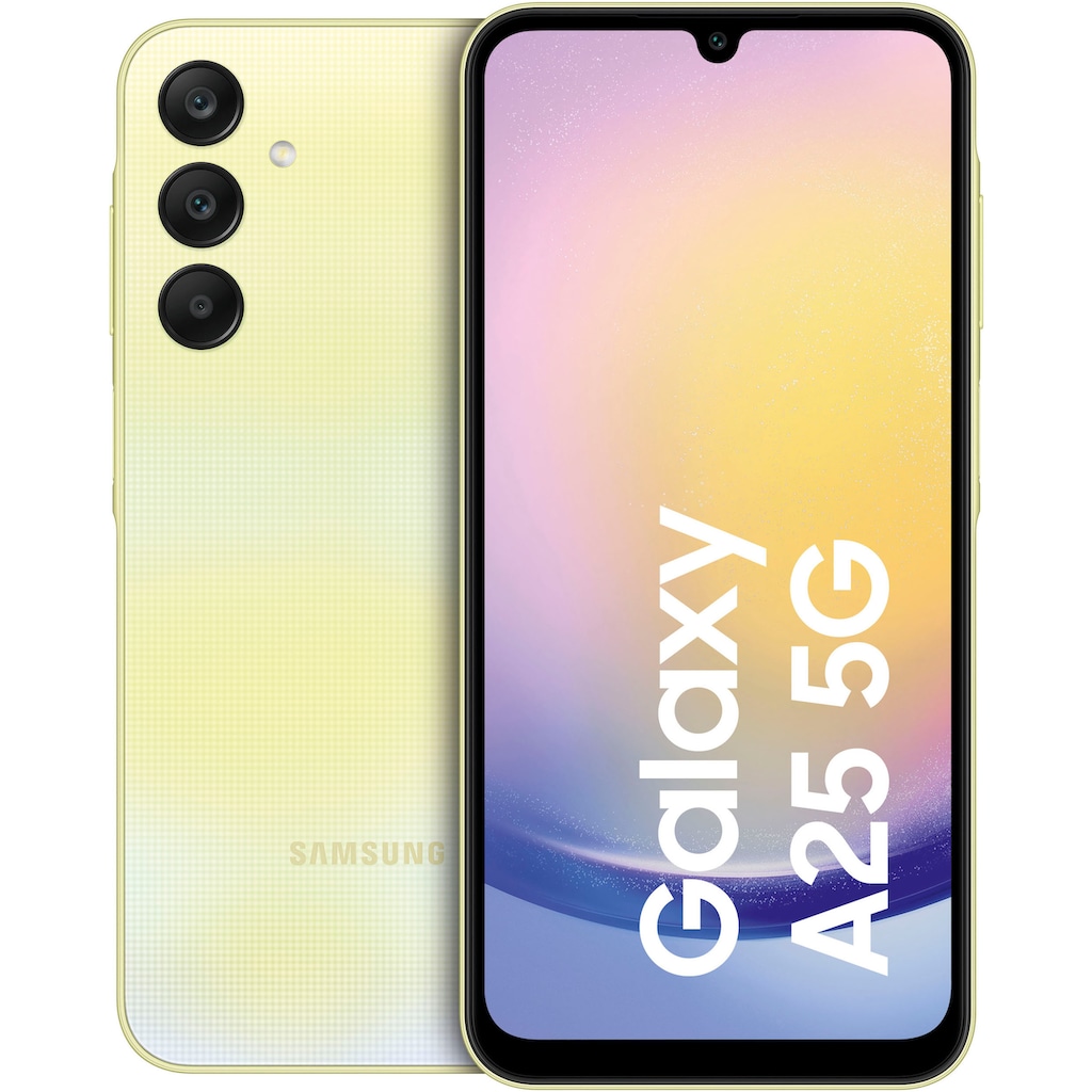 Samsung Smartphone »Galaxy A25 5G«, yellow, 16,42 cm/6,5 Zoll, 128 GB Speicherplatz, 50 MP Kamera