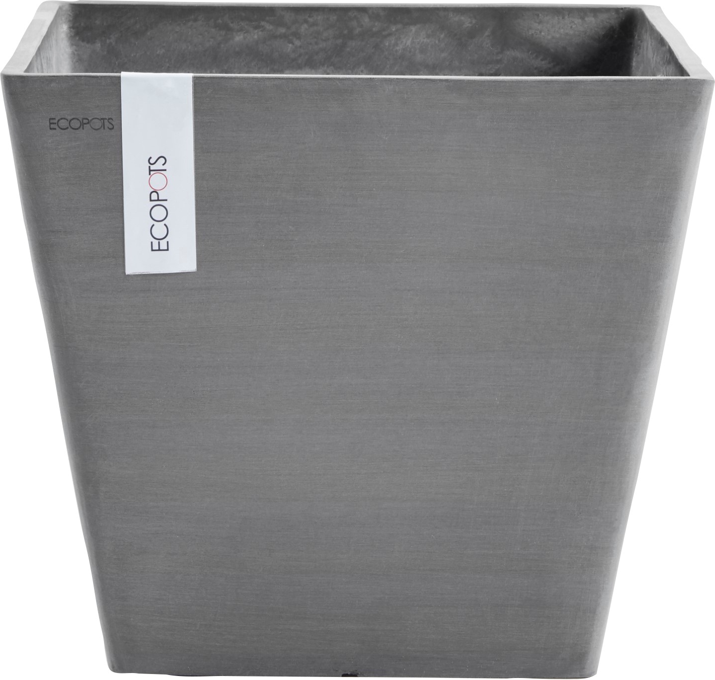 ECOPOTS Blumentopf "ROTTERDAM Grey", BxTxH: 30x30x26 cm