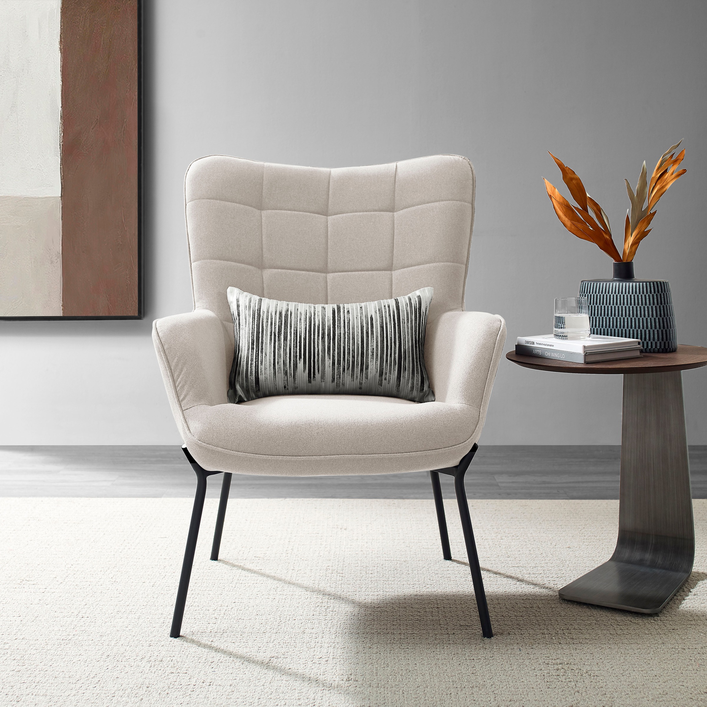 OTTO home Loungesessel "Luukas, Ohrensessel mit Metallbeinen," 1 Stk. tlg. günstig online kaufen