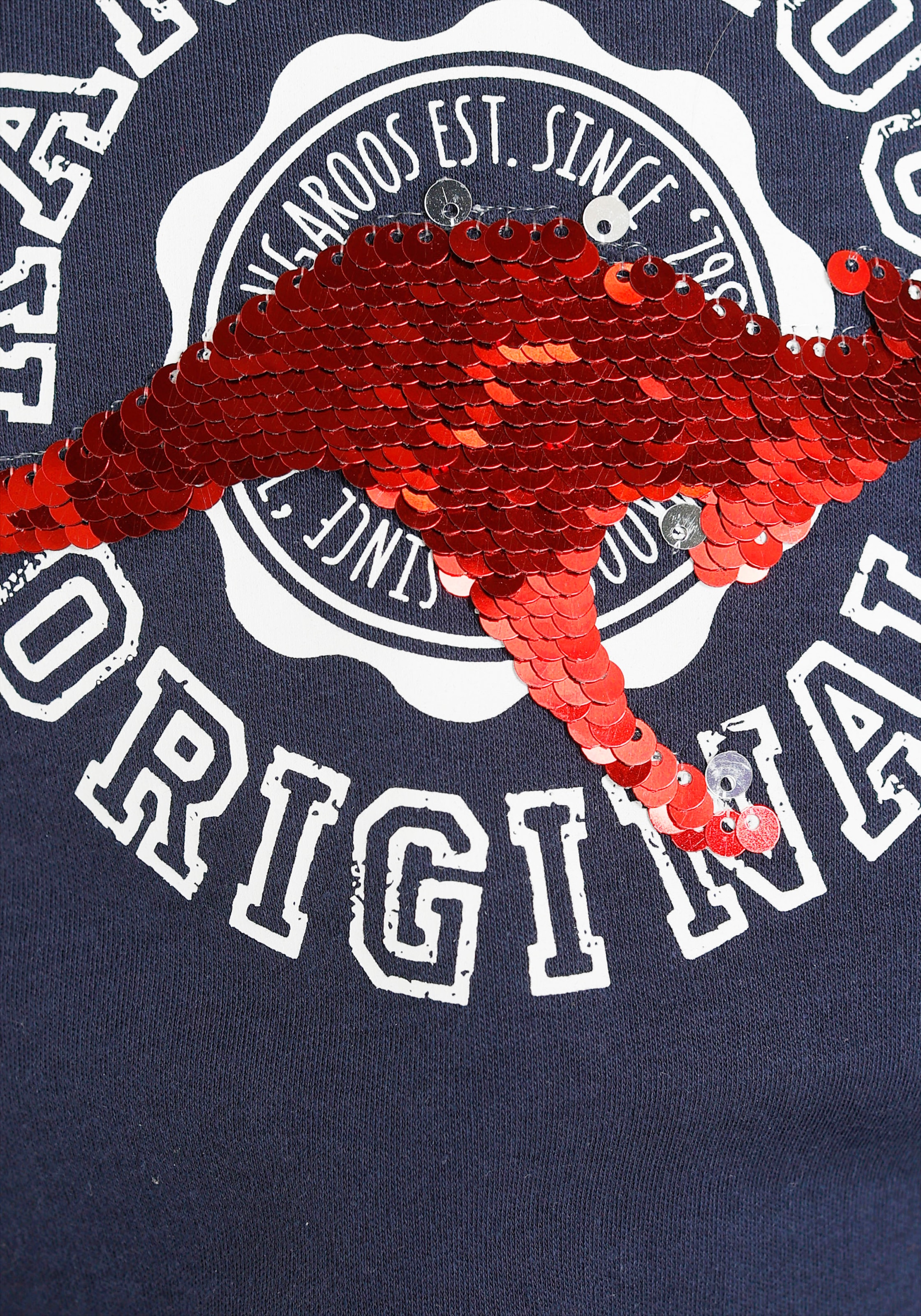 KangaROOS Kapuzensweatshirt »aus Interlock-Material«, mit Wendepailletten  bestellen | BAUR | Sommerkleider