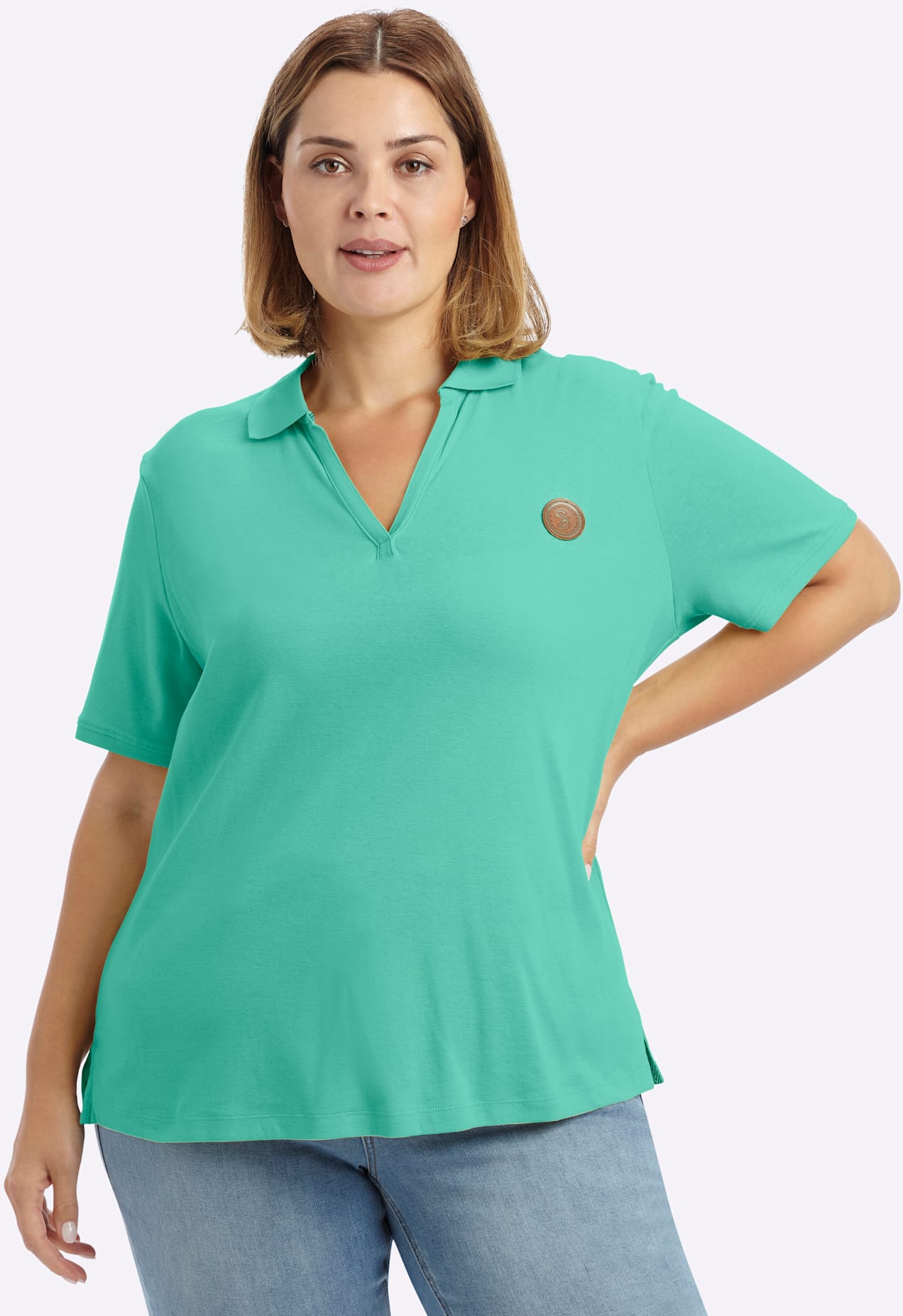 Sheego Poloshirt "Poloshirt" 1