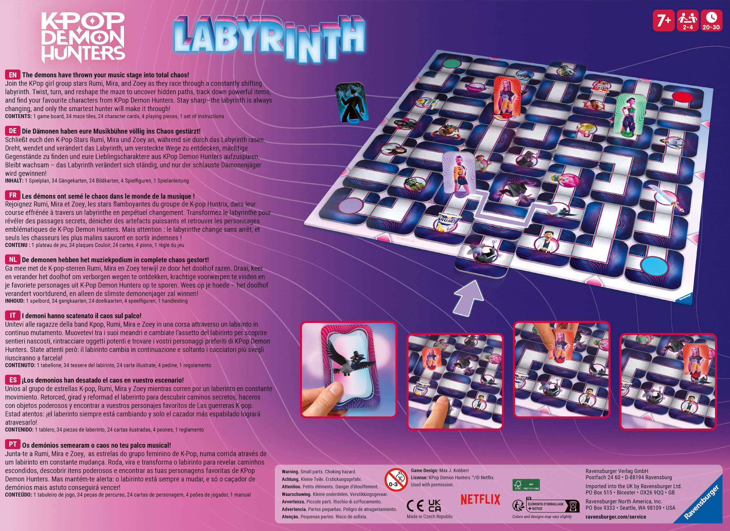 Ravensburger Spiel »K-Pop Demon Hunters Labyrinth« Made in Europe