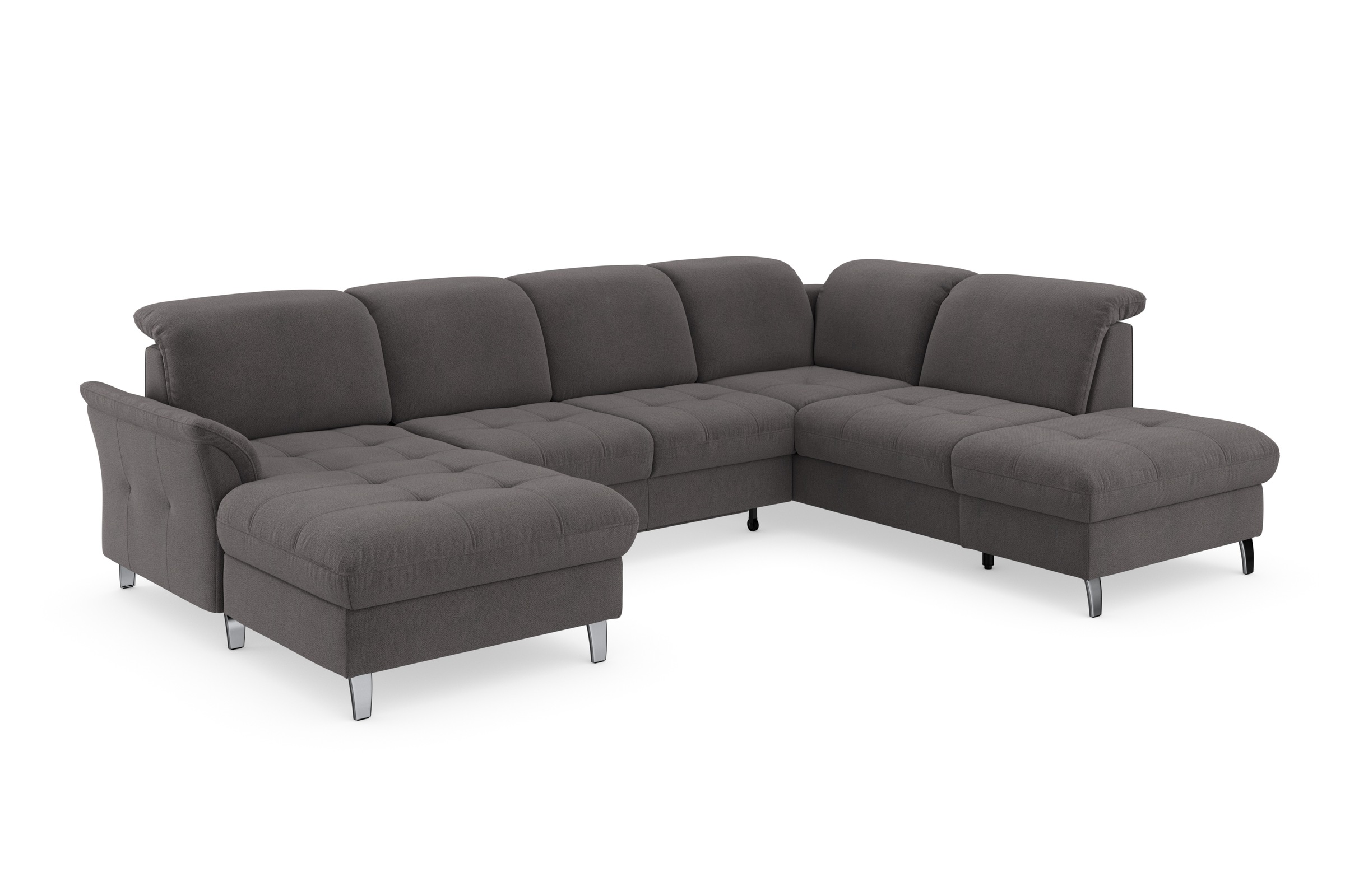 sit&more Wohnlandschaft »Maggiore U-Form«, wahlweise mit Kopfteilverstellung, Bettfunktion und Stauraum