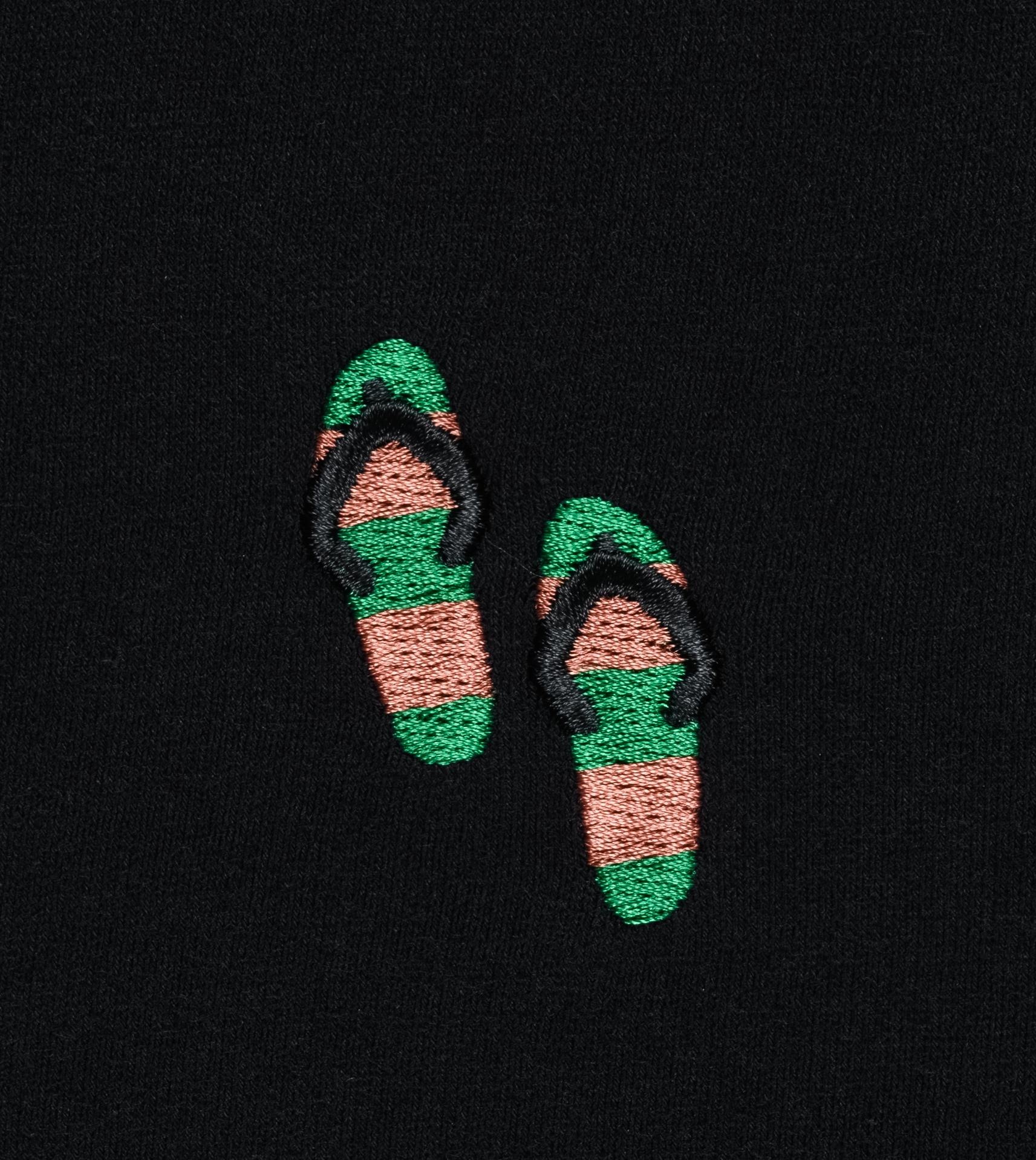 Ragwear T-Shirt »Samms B Gots YOUMODO« Kurzärmliges Shirt mit Beach-Slipper-Stickerei