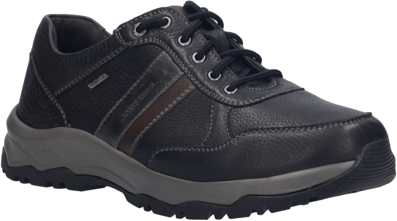 Josef Seibel Schnürschuh "Leroy 56" Sneaker, Halbschuh mit Kontrastbesätzen, Weite H (=sehr weit)