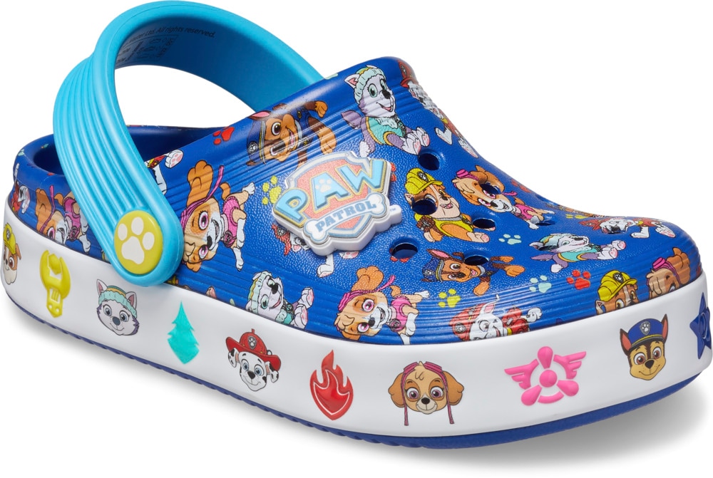 Crocs Clog "Paw Patrol Off Court Clog T" Hausschuh, Kindergartenschuh mit coolem Motiv