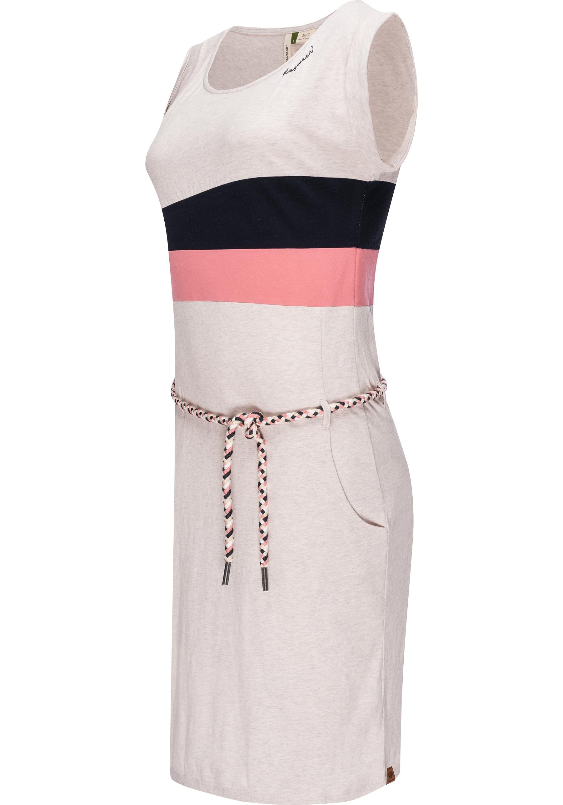 Ragwear Sommerkleid "Taraya Organic", Damen Kleid mit Bindeband und Eingrif günstig online kaufen