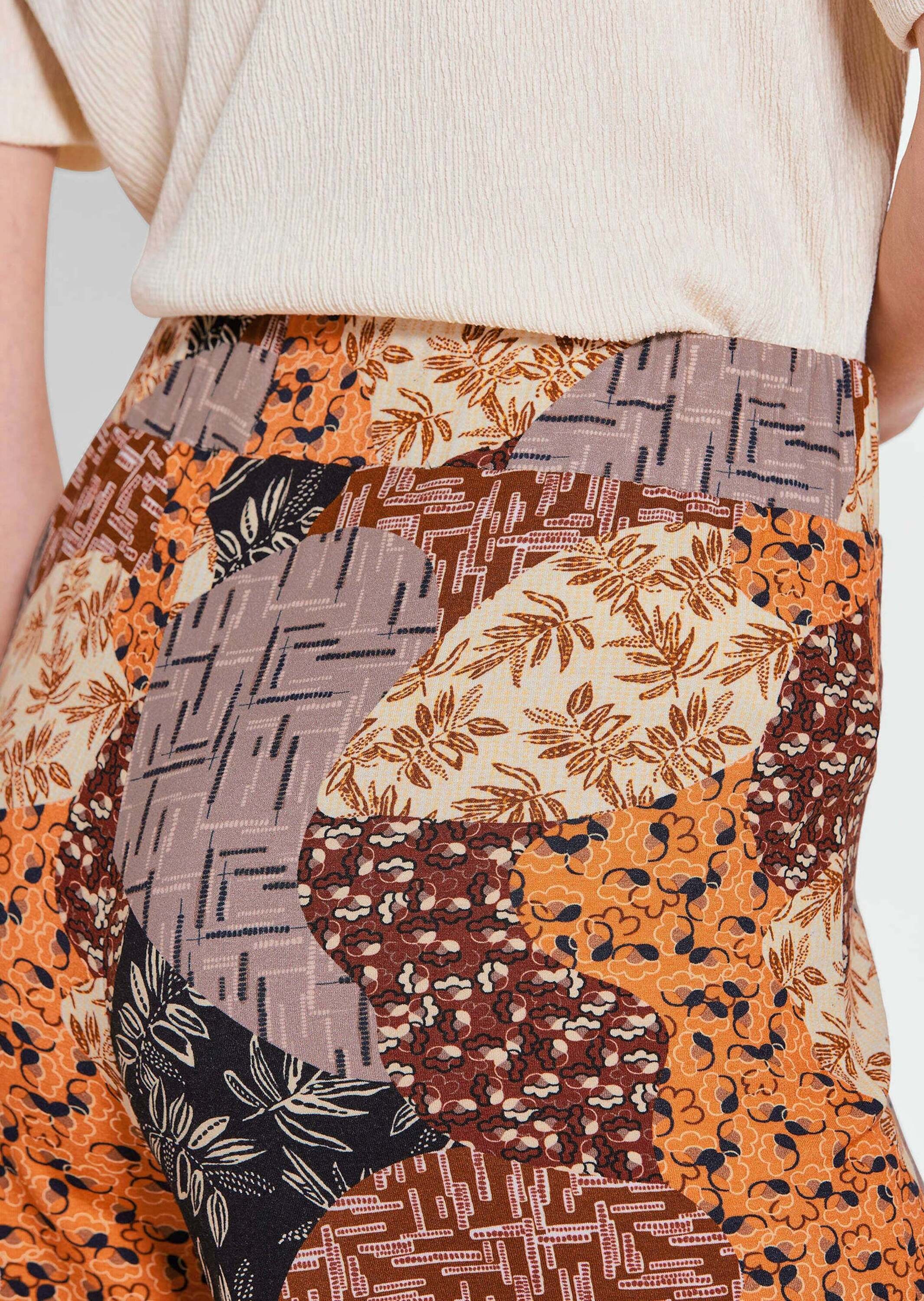 GOLDNER Schlupfhose »Kurzgröße Sommerhose VERA mit Mustermix Print«