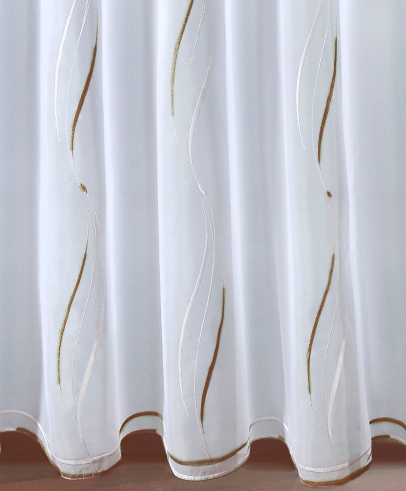 Weckbrodt Gardine "VIVIEN" Smokband 1 Stk. tlg. echte Stickerei, Voile, All günstig online kaufen