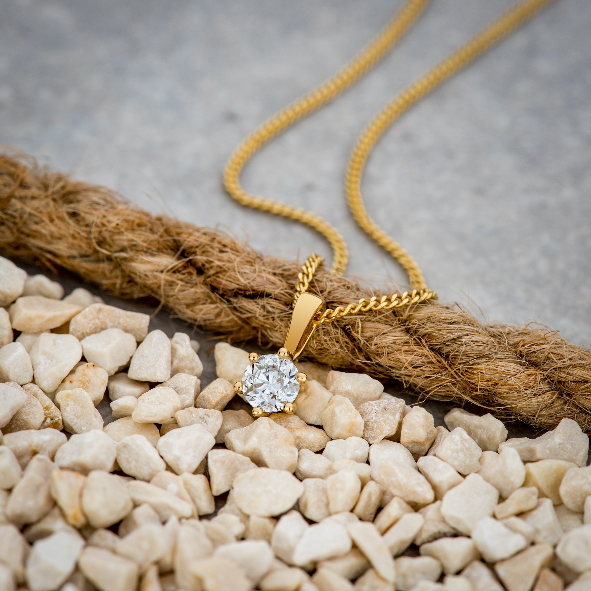Orolino Kette mit Anhänger »750/- Gelbgold 1 Brillant 0,50 ct.«