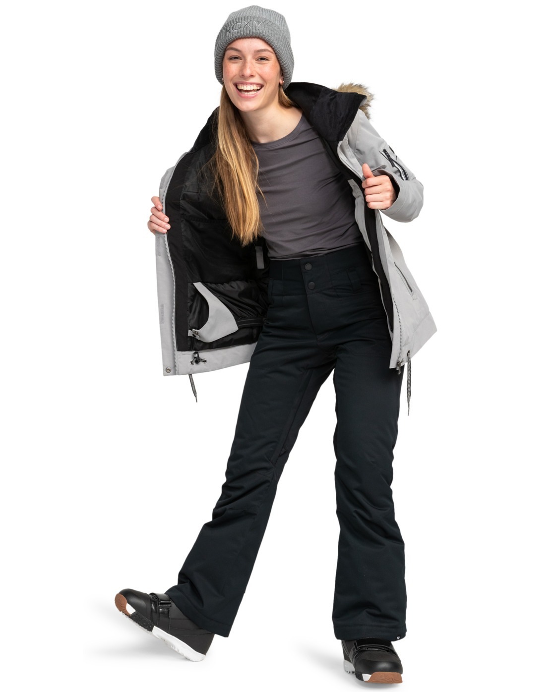 ROXY Damen Snowboardhose "Diversion", schwarz, Gr. S, 100% Polyester, Hosen