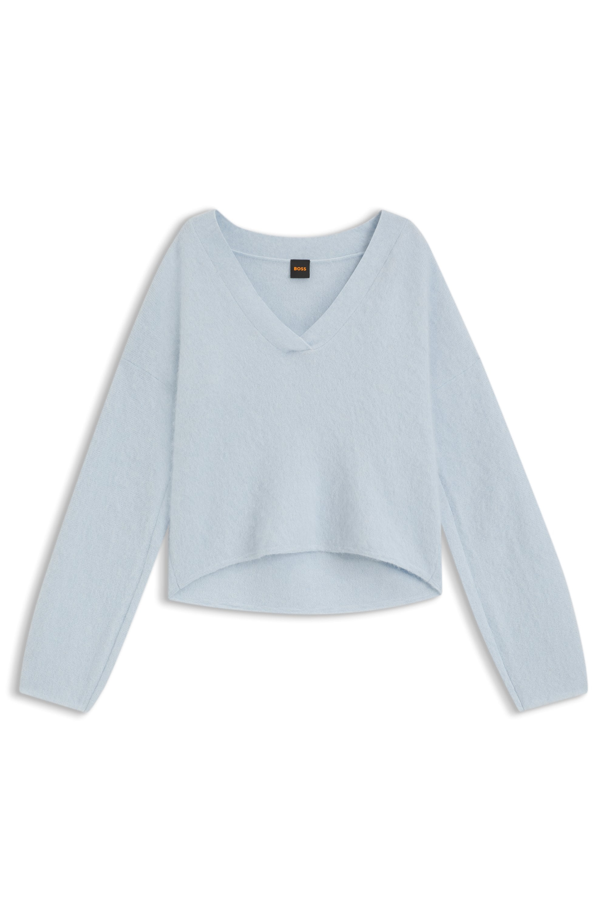 BOSS ORANGE Strickpullover "Fiti Premium Damenmode", mit V-Ausschnitt günstig online kaufen