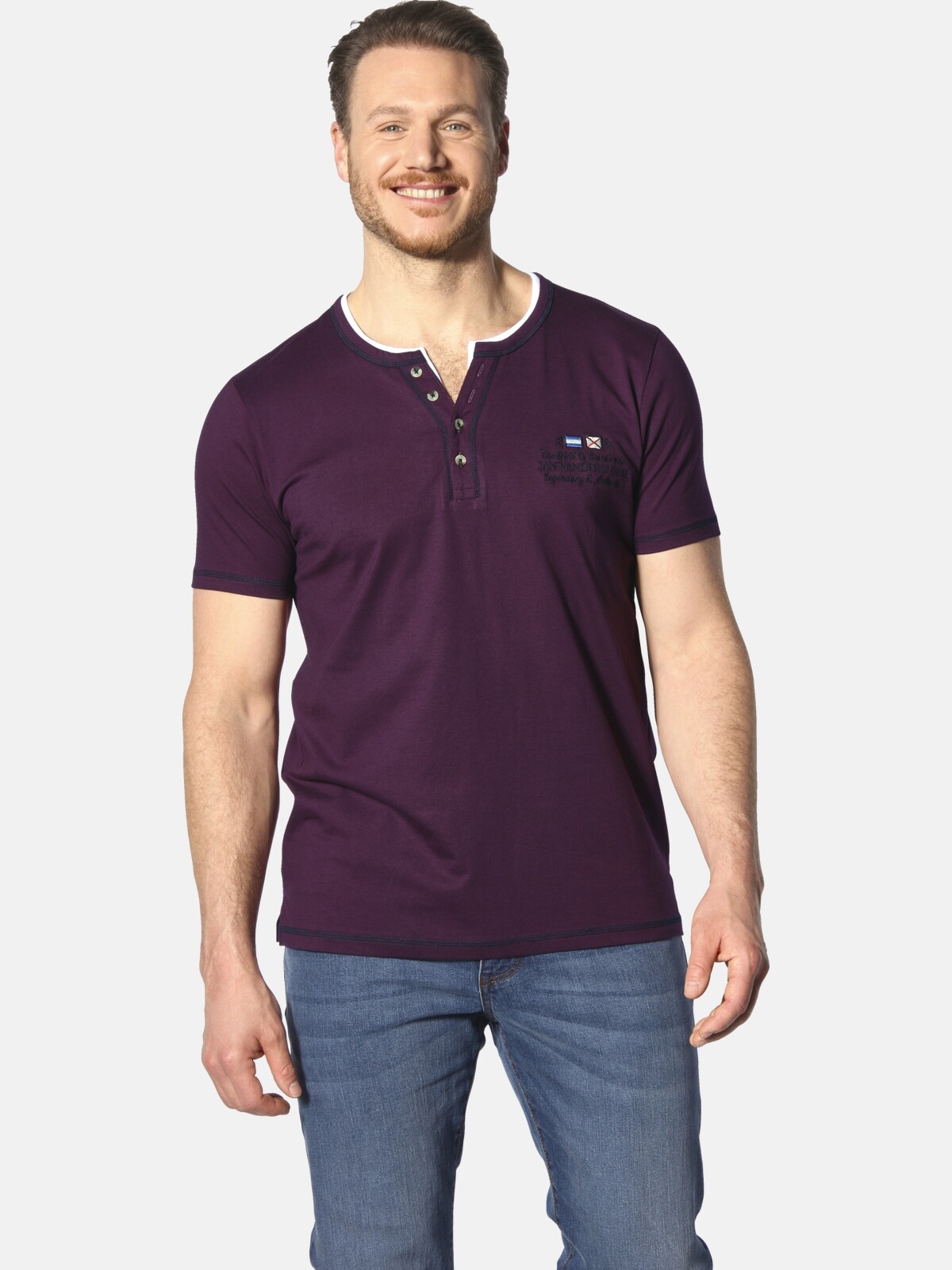 Jan Vanderstorm T-Shirt "T-Shirt HAFTOR" 1 Stk. günstig online kaufen