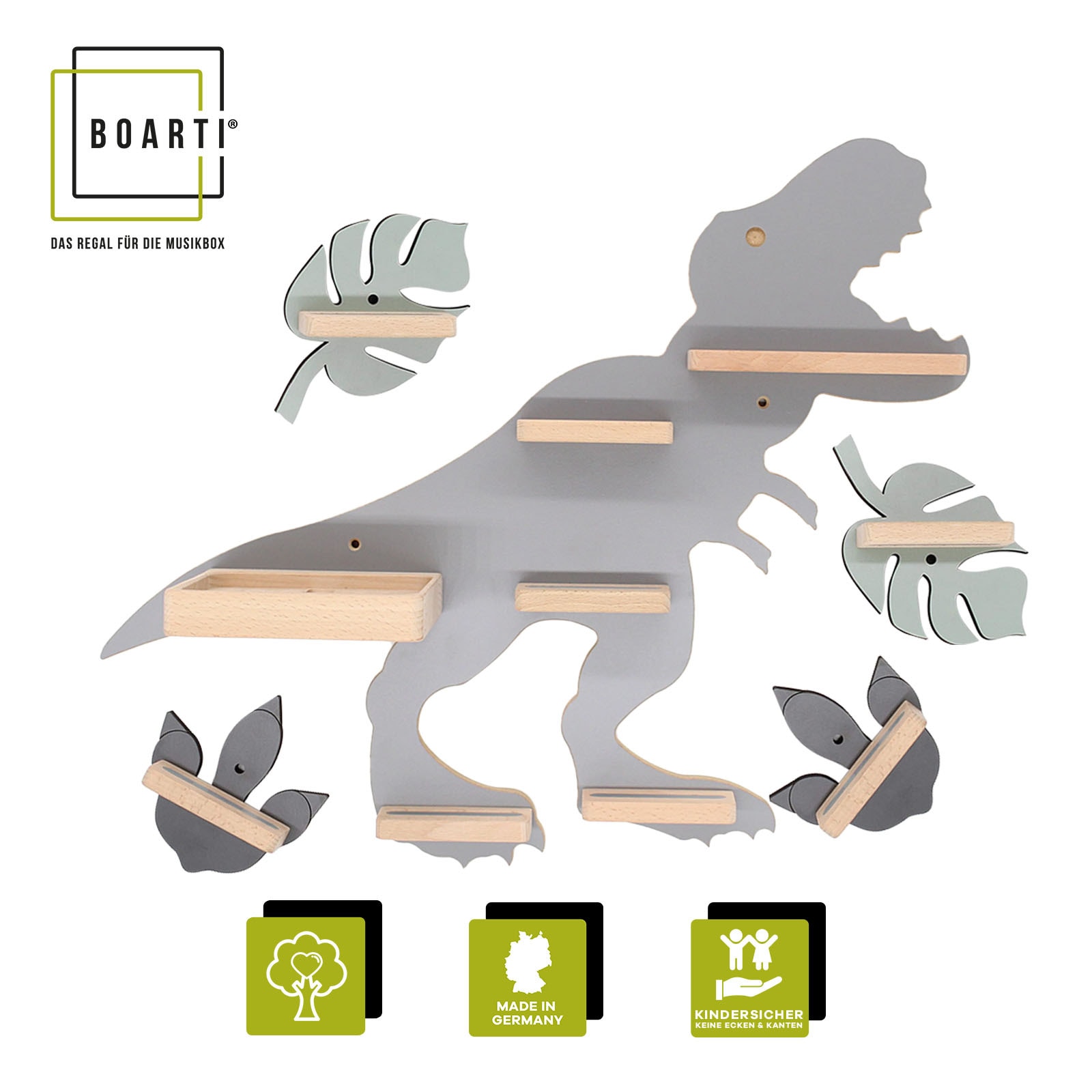 Boarti Wandregal »Regal Dinosaurier Kinder Toniebox Tonies Figuren«