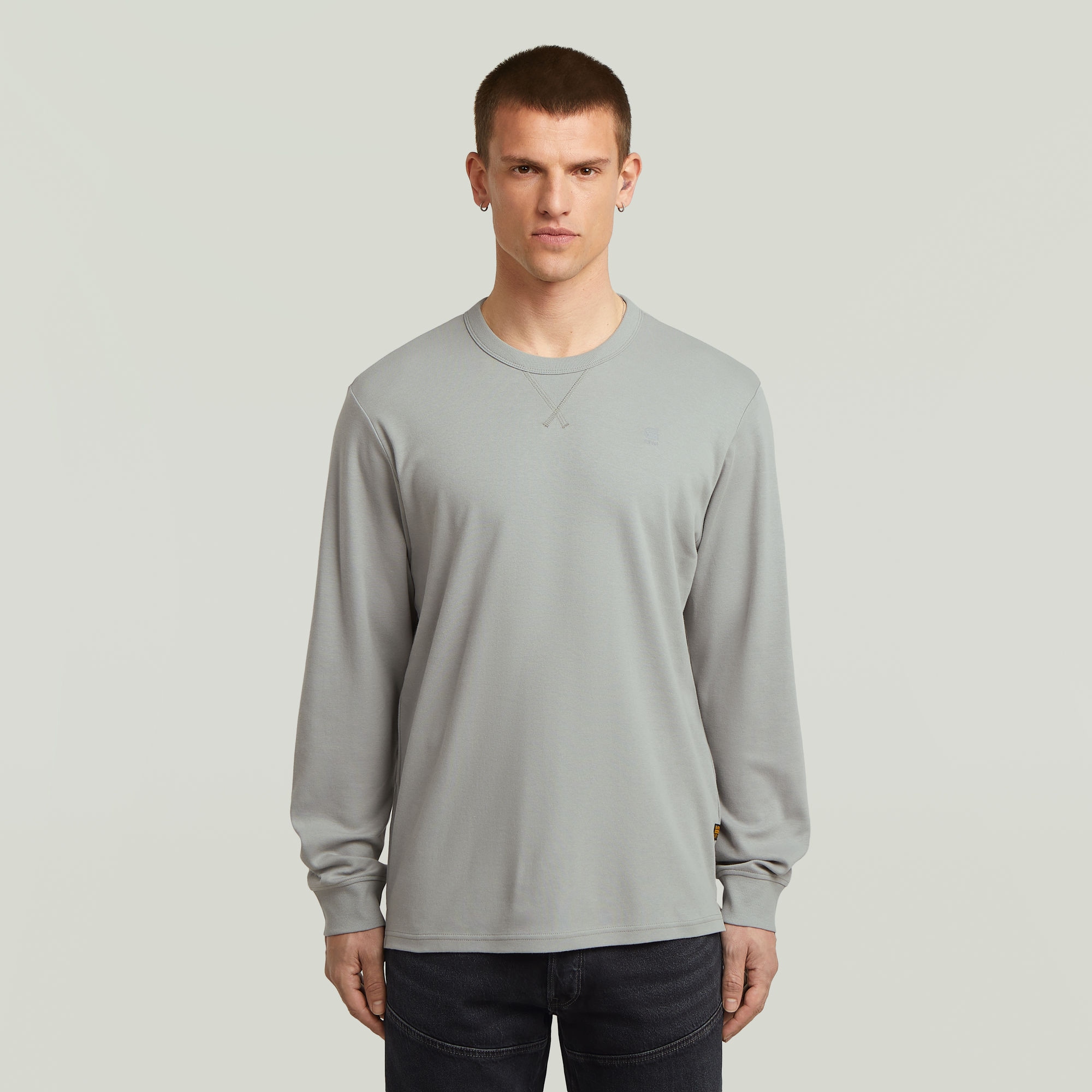G-STAR Longsleeve "Nifous R" mit geripptem Einsatz vorne günstig online kaufen