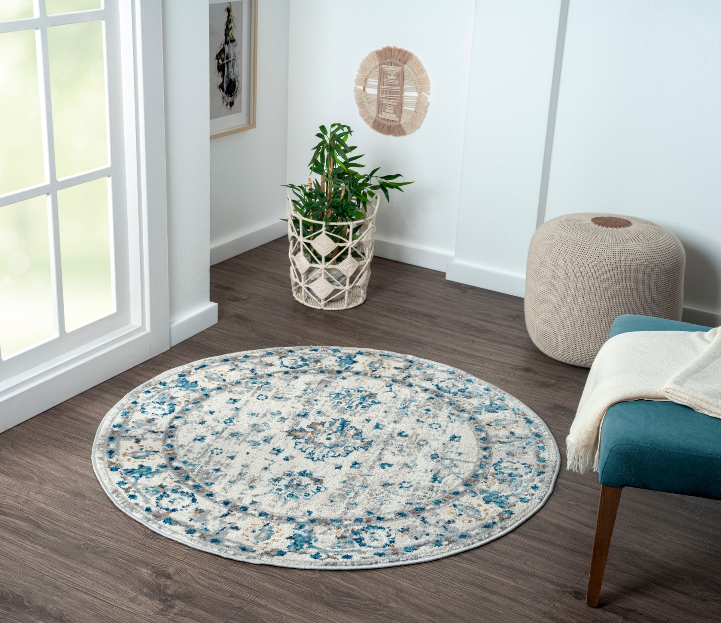 Myflair Möbel & Accessoires Teppich "My Heriz 3" rund 8 mm Höhe Kurzflor, k günstig online kaufen