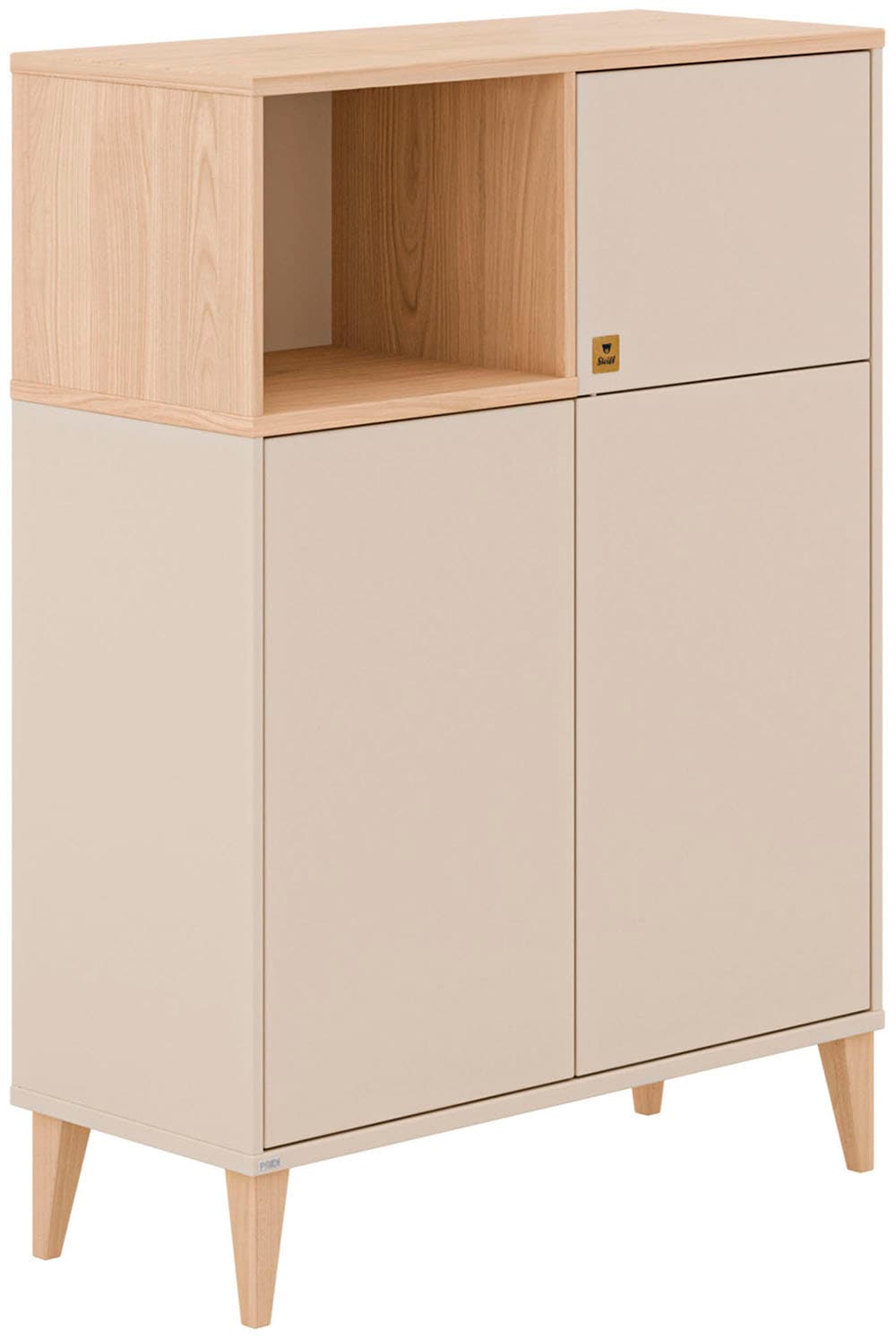 PAIDI Highboard »MILA & BEN Steiff by PAIDI«, moderne grifflose Ausführung mit zwei Türen