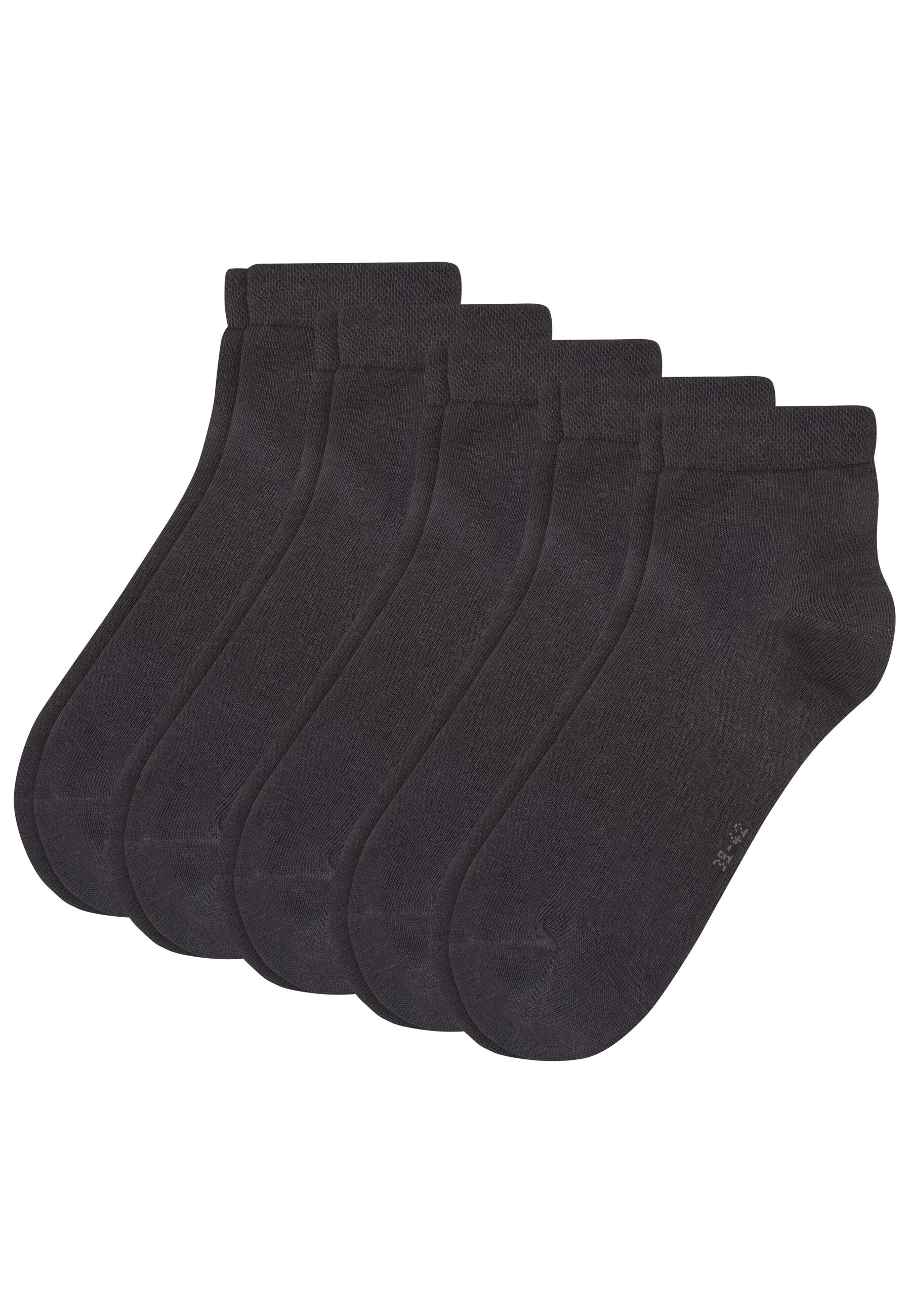 Camano Kurzsocken »Kurzsocken Classics 15er Pack«, 15er Pack Mit recycelter Baumwolle für angenehmen Tragekomfort, Weiche Zehennähte verhindern Druckstellen