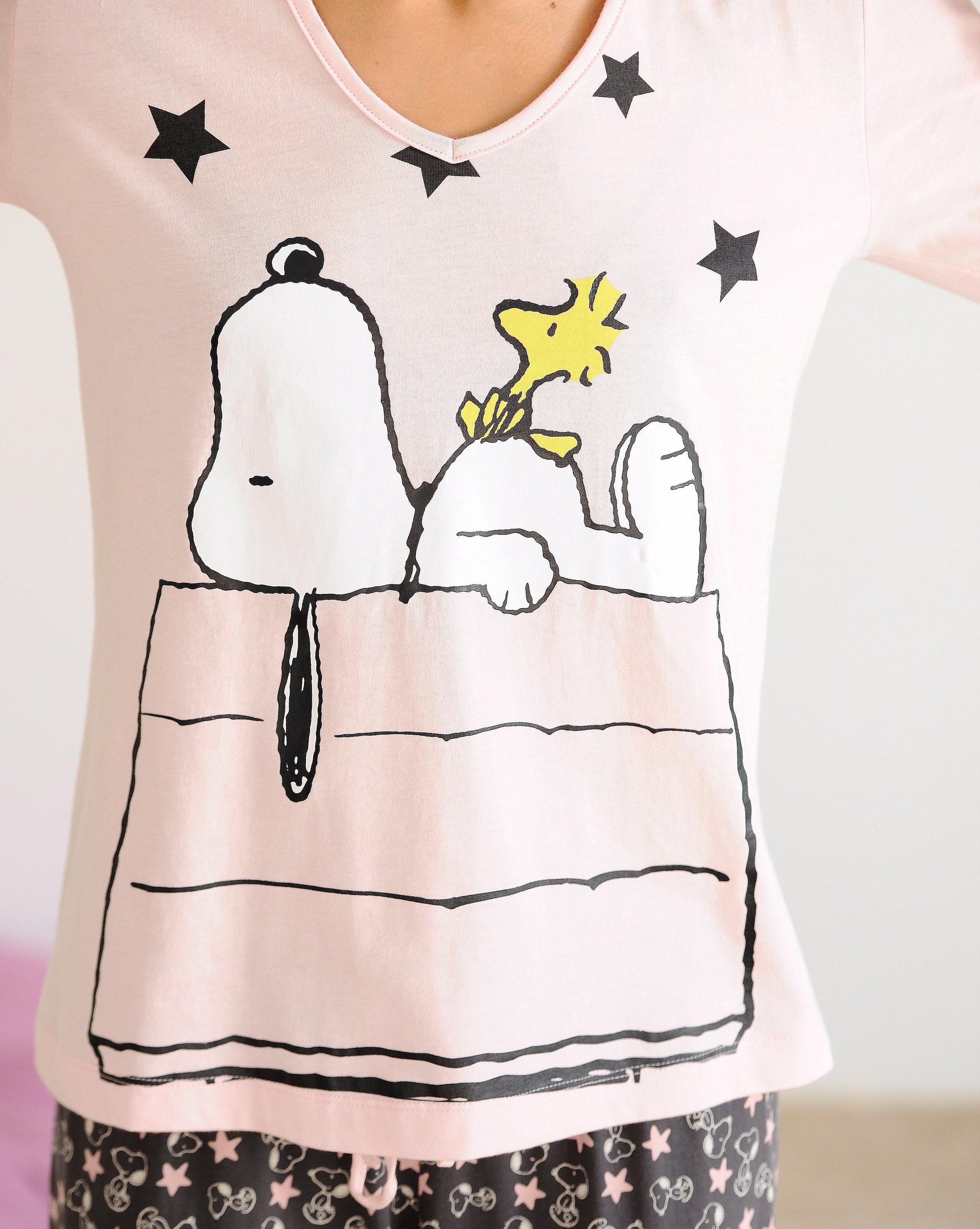 Pyjama BAUR mit V-Ausschnitt kaufen | Peanuts online