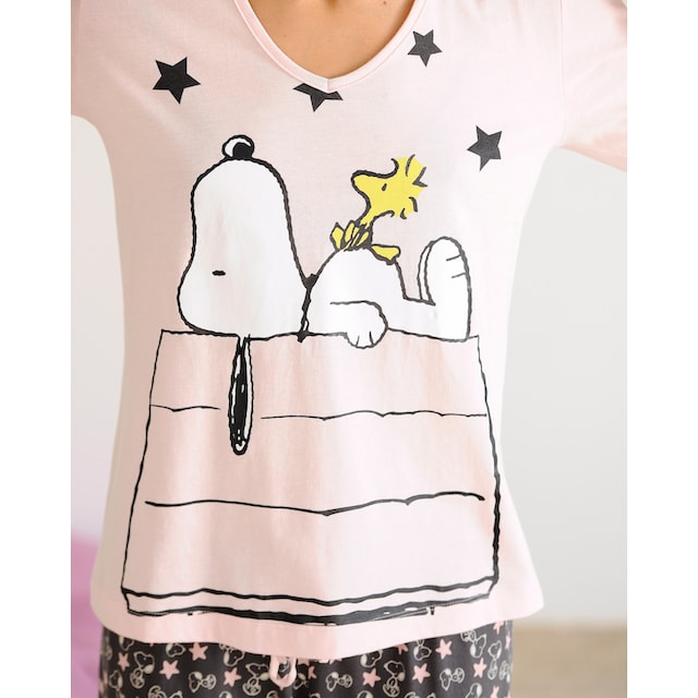 Peanuts Pyjama mit V-Ausschnitt online kaufen | BAUR