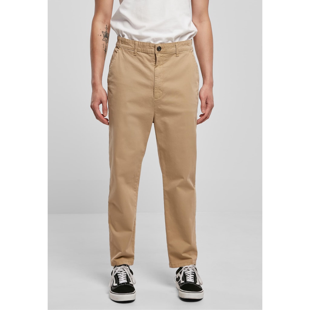 URBAN CLASSICS Stoffhose »Urban Classics Herren Cropped Chino Pants«, (1 tlg.)