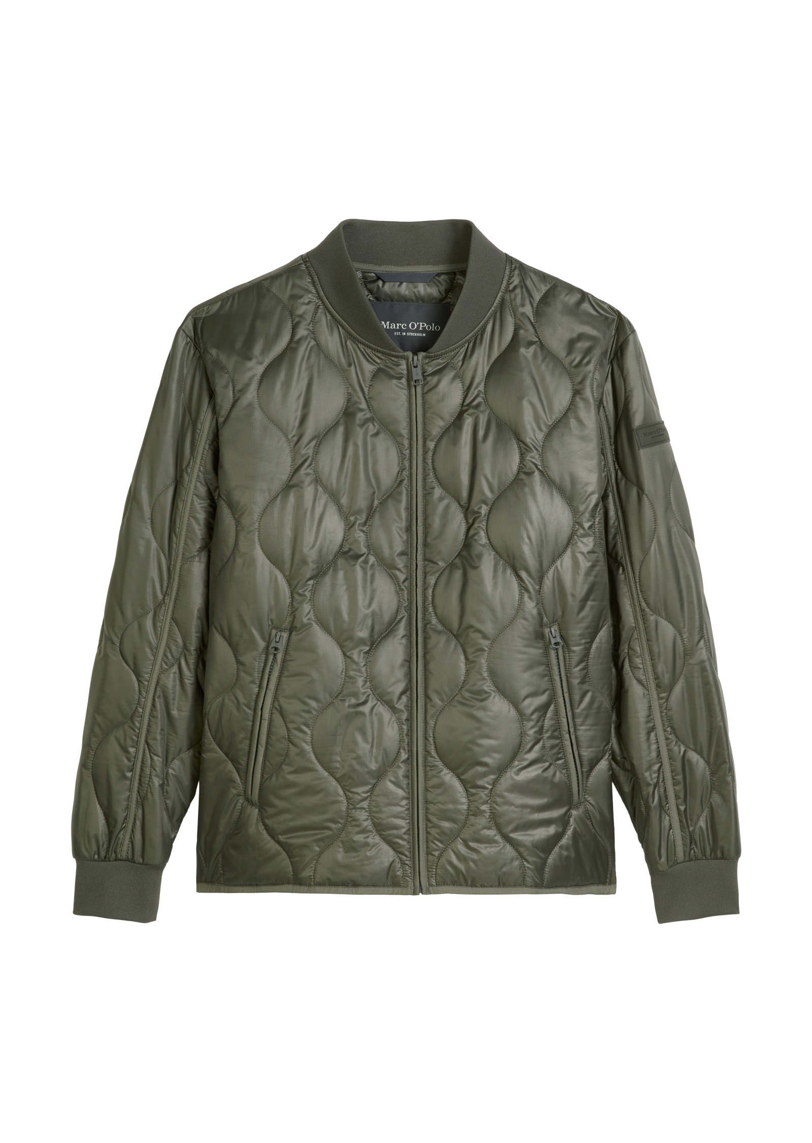 Marc O'Polo Outdoorjacke »aus recyceltem Performance-Polyester«, ohne Kapuze
