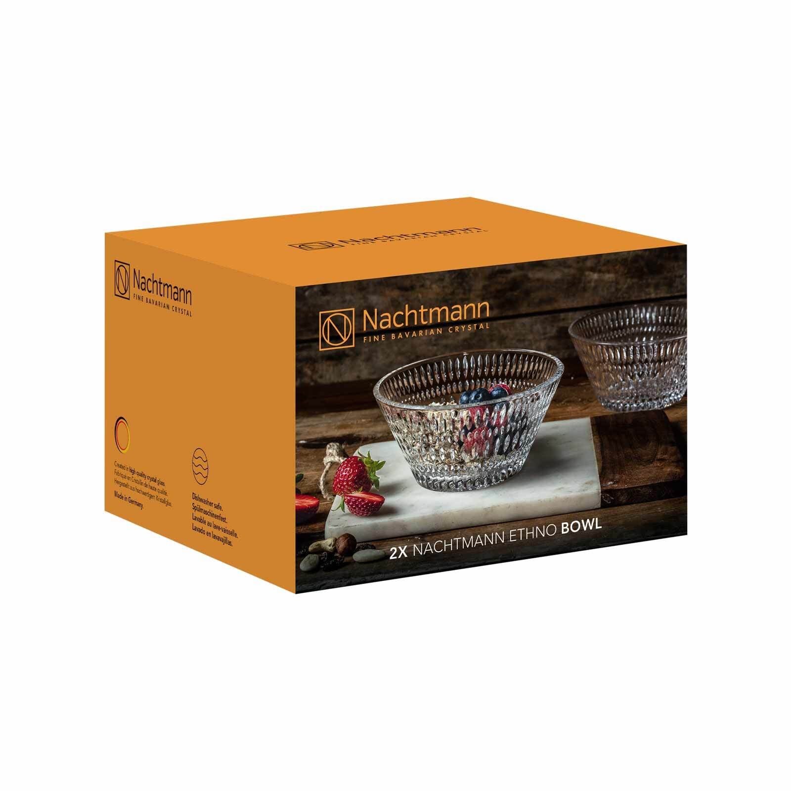 Nachtmann Schale »Schale Ethno ø 16,5 cm 2er Set transparent« 2 tlg.