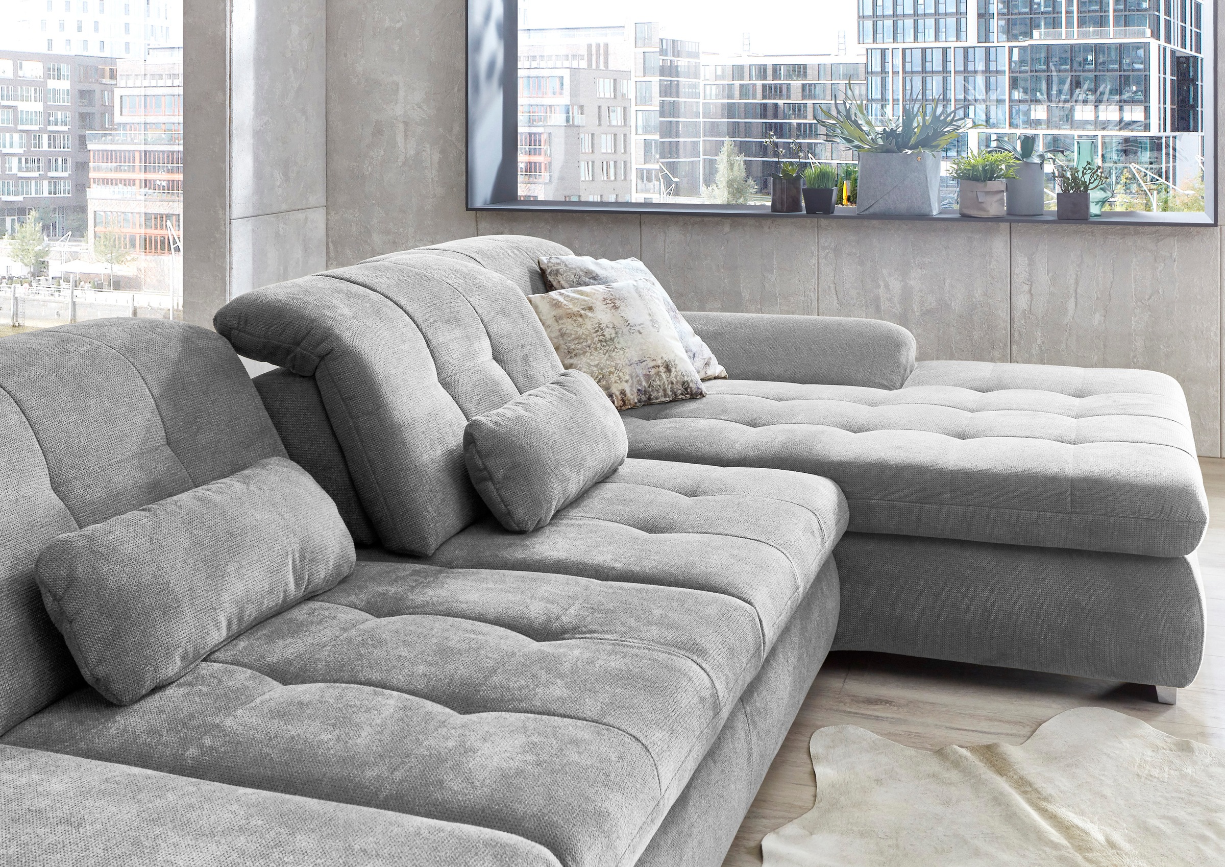Die PlanBar Ecksofa »MP-IN17004 L-Form«, wahlweise mit Funktion, Federkern