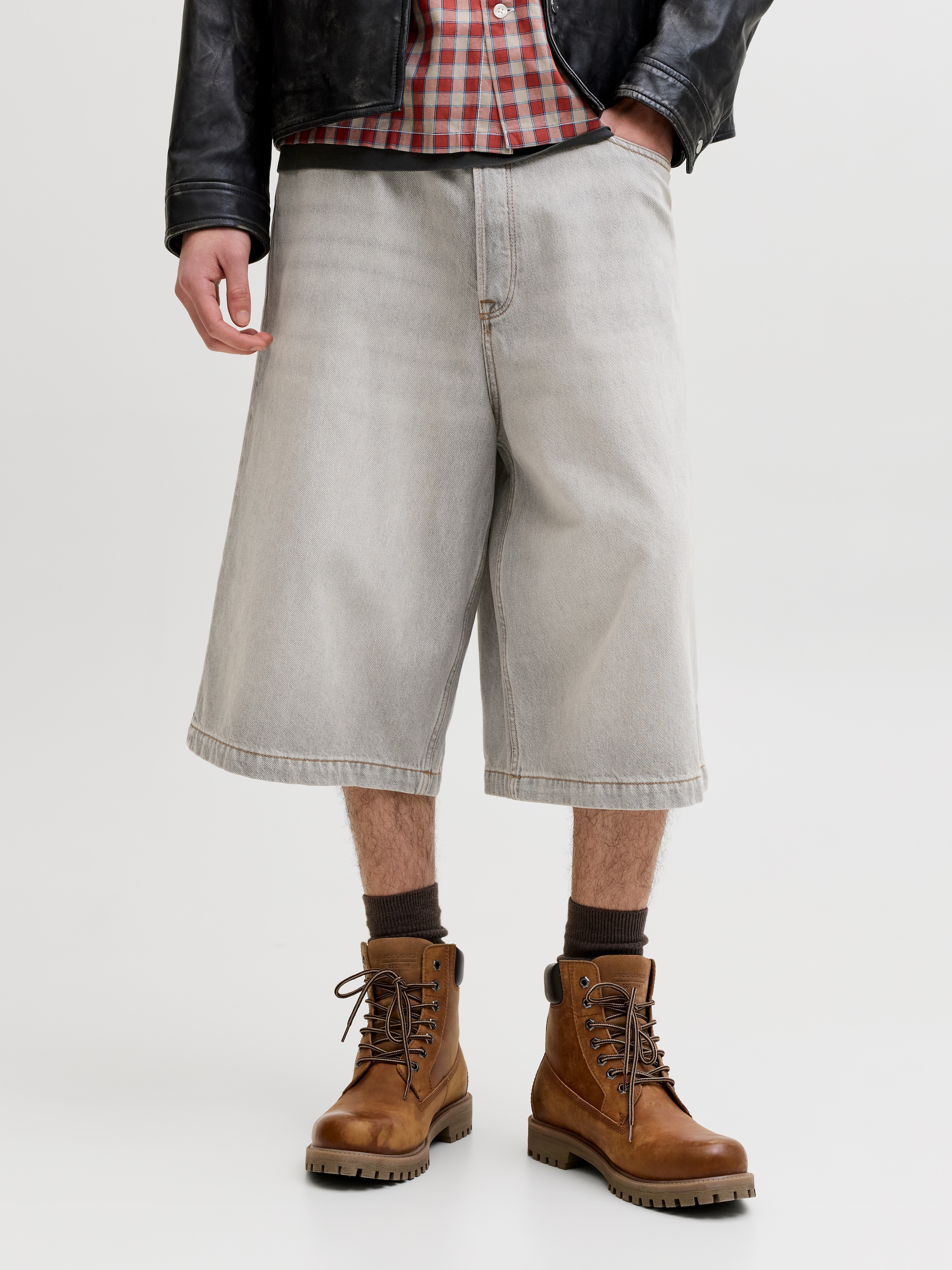 Jack & Jones Jeansbermudas »JJIBILLY JJLUCA JORTS AKM 793 LN« Baumwolle