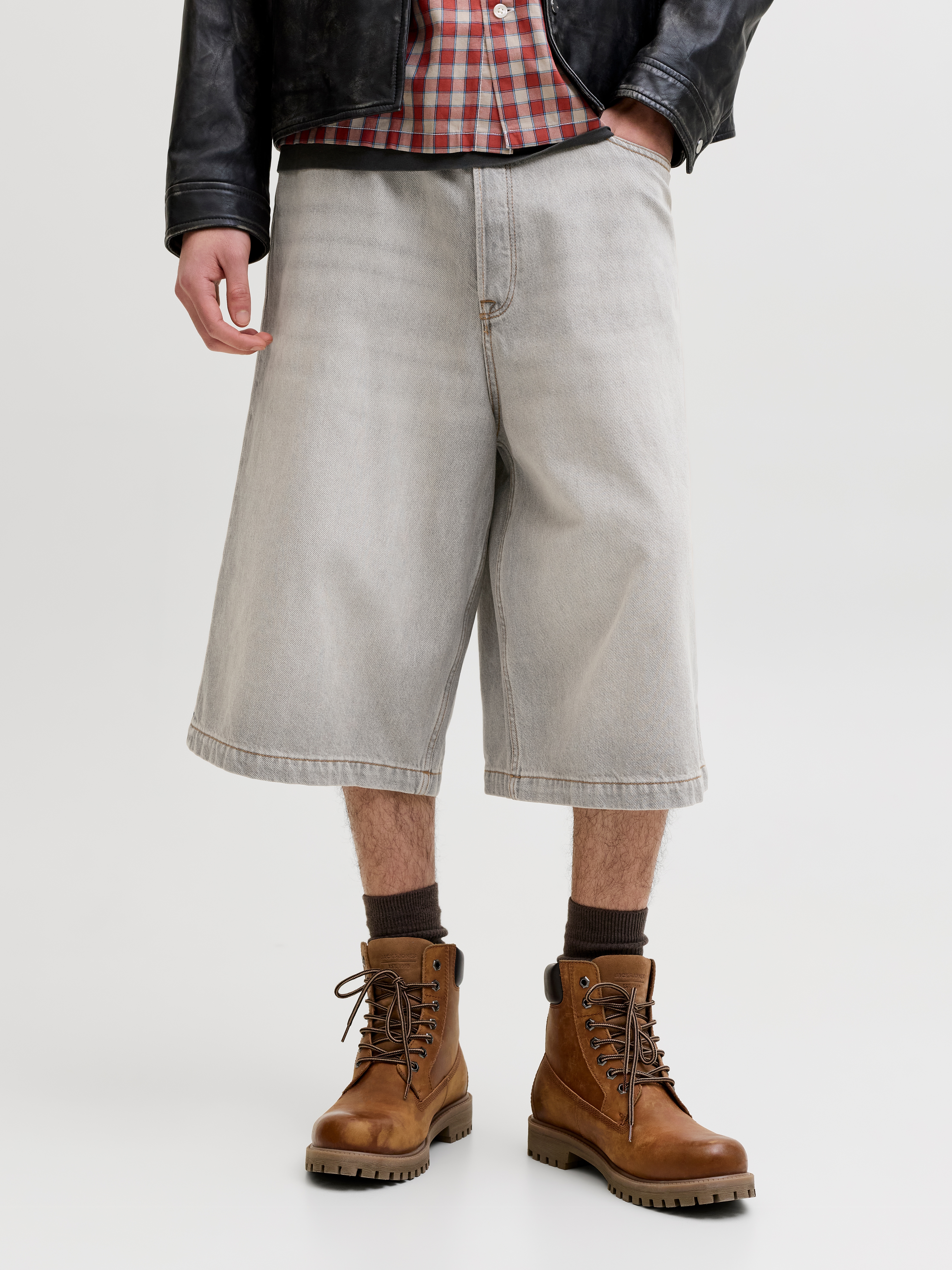 Jack & Jones Jeansbermudas "JJIBILLY JJLUCA JORTS AKM 793 LN" Baumwolle
