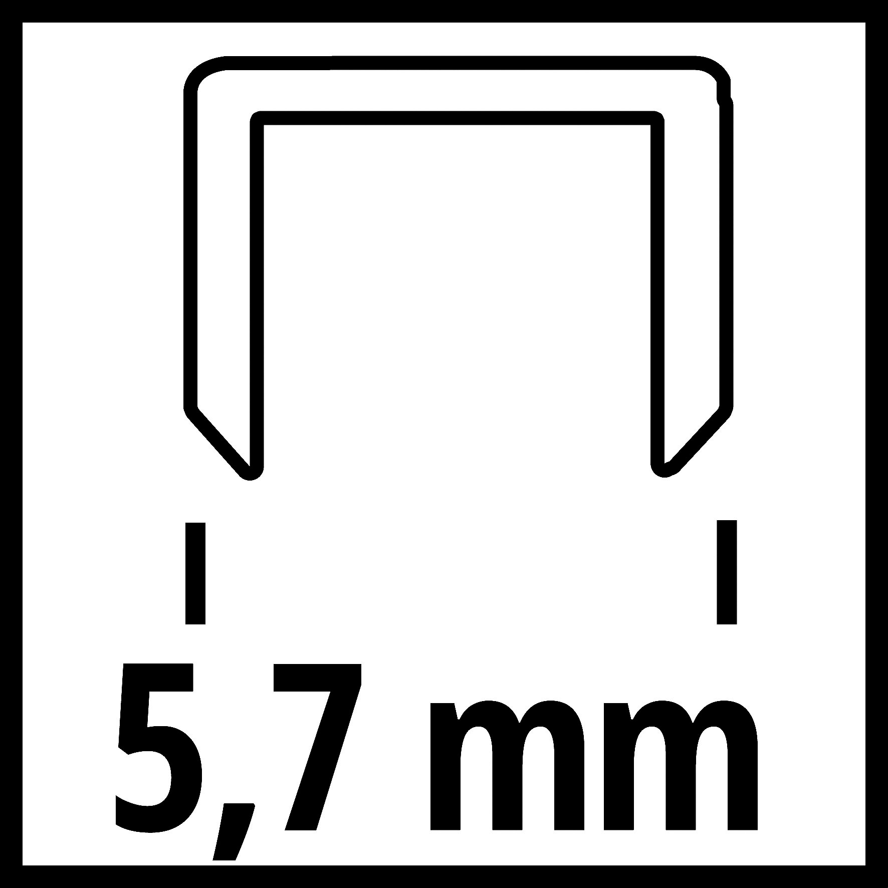Einhell Tackerklammer, (3000 St.), für Druckluft-Tacker, 3000 Stk., 5,7x13 mm