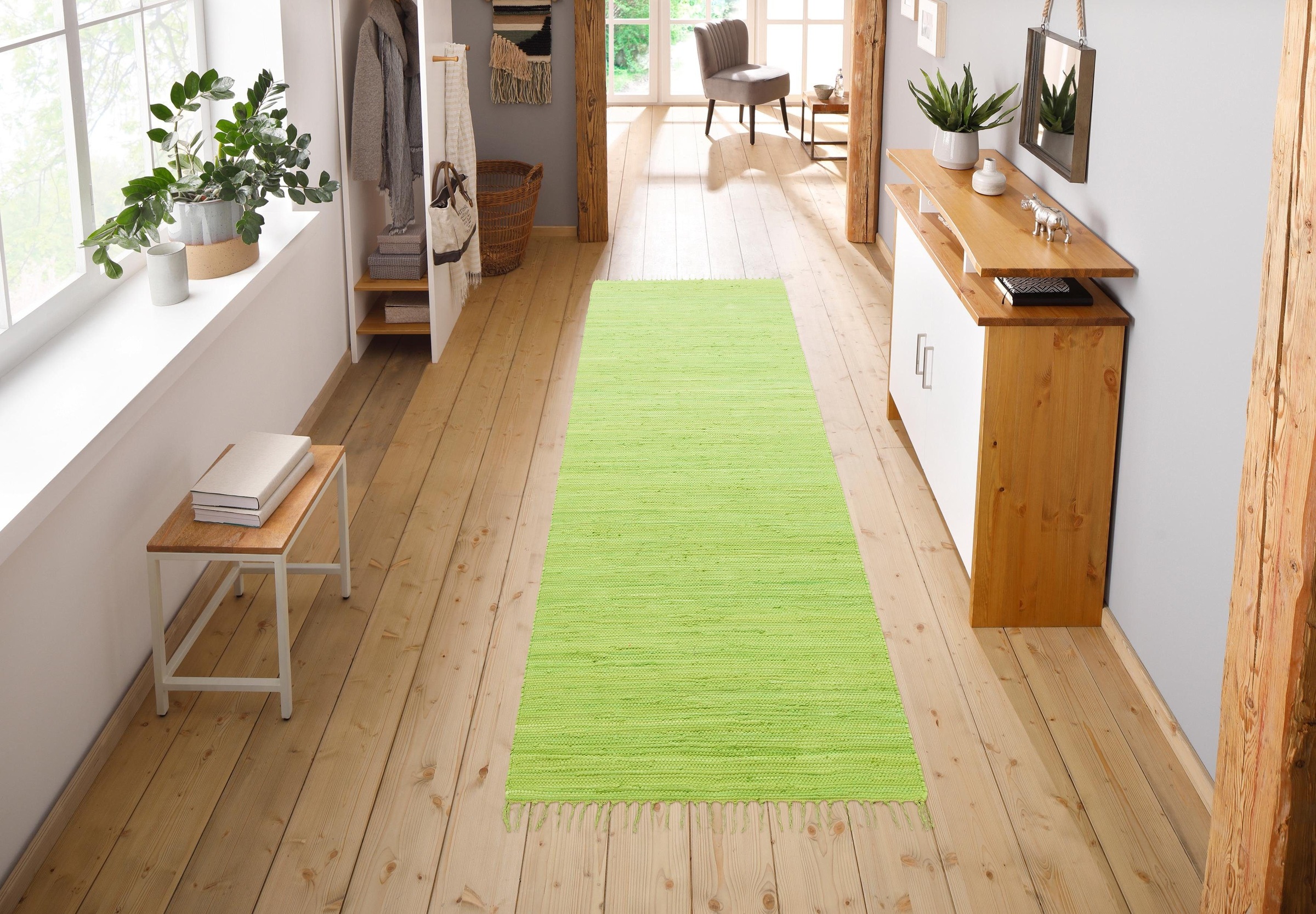 OTTO home Teppich "Ares" rechteckig 5 mm Höhe Uni Farben, handgewebt, mit F günstig online kaufen