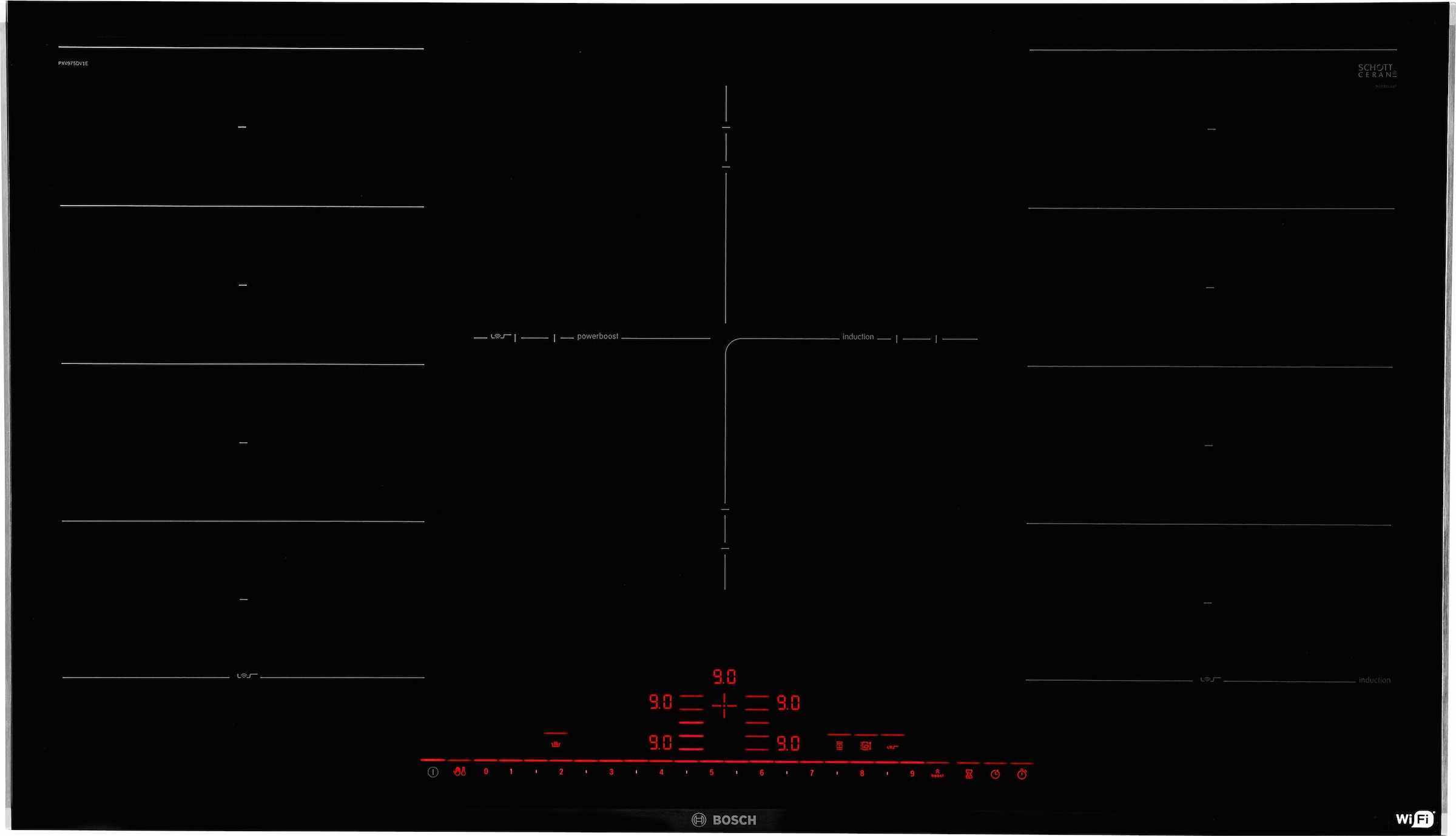 BOSCH Flex-Induktions-Kochfeld "PXV975DV1E" mit DirectSelect Premium günstig online kaufen