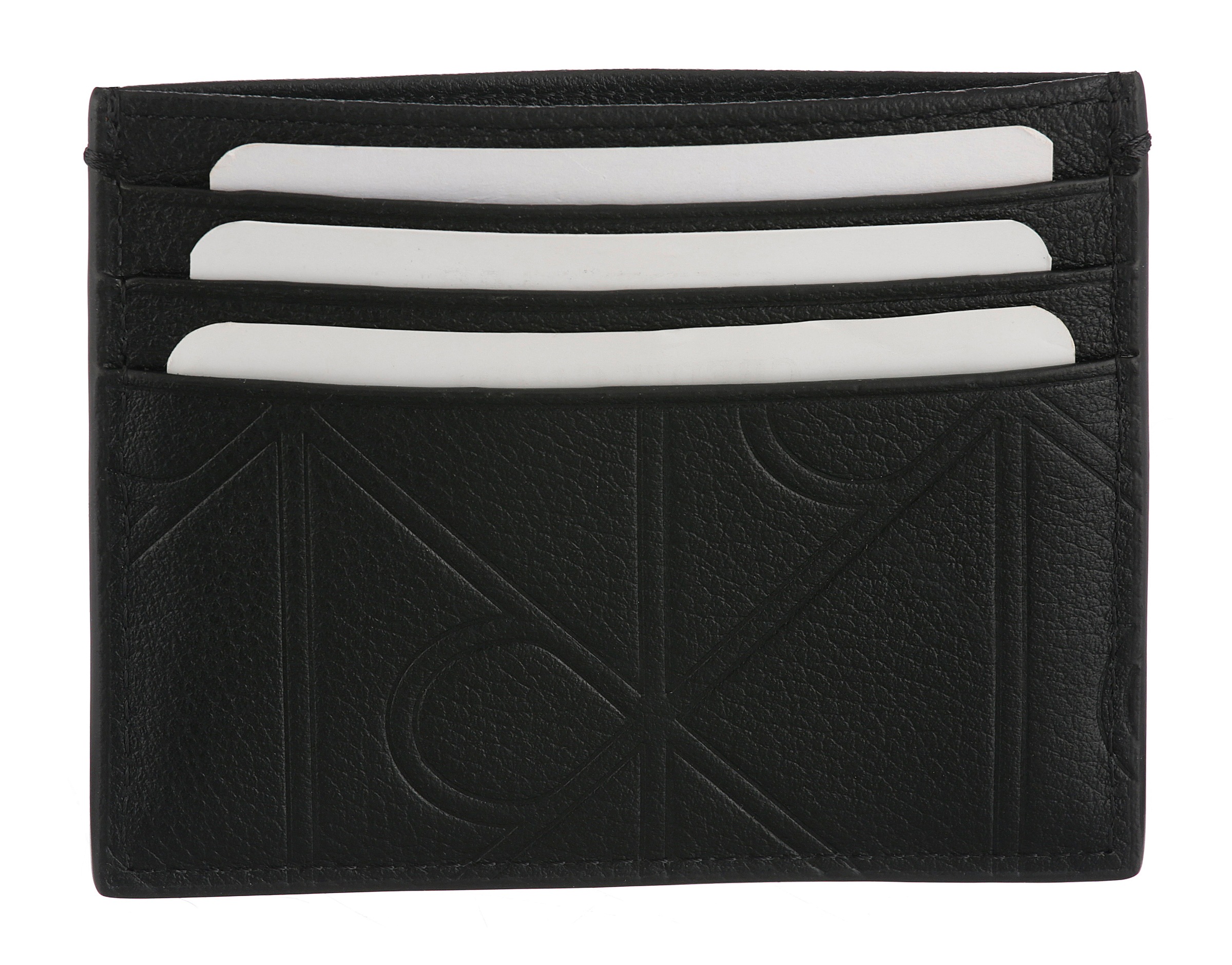 Calvin Klein Kartenetui »XL EMBLEM AOP EMBOSS CARDHOLDER« Minigeldbeutel, Portemonnaie, Money Pocket mit CK-Logo