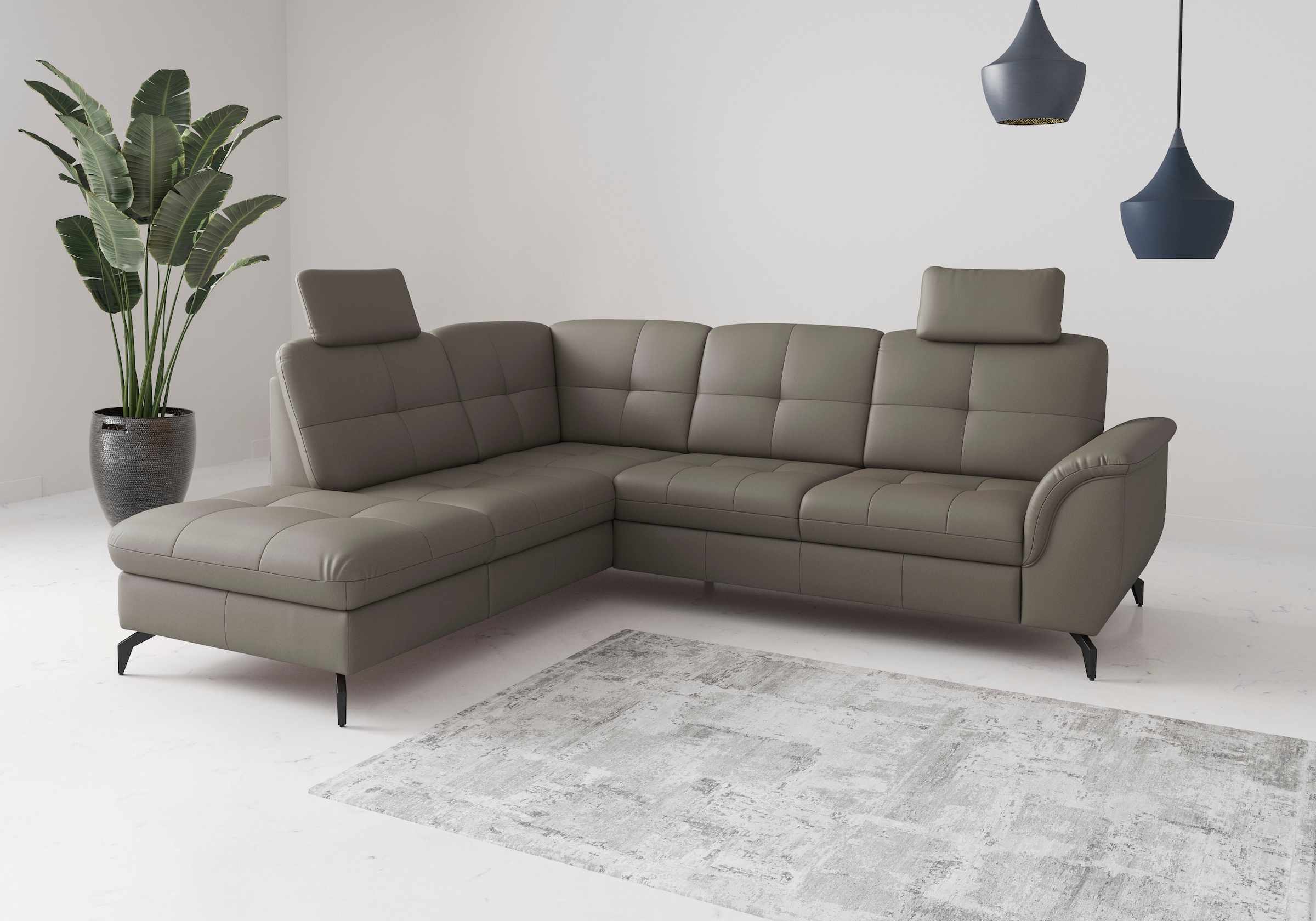 Ecksofa SIT & MORE "Zora", delphine, T:212cm, Sofas, Ecksofa 5