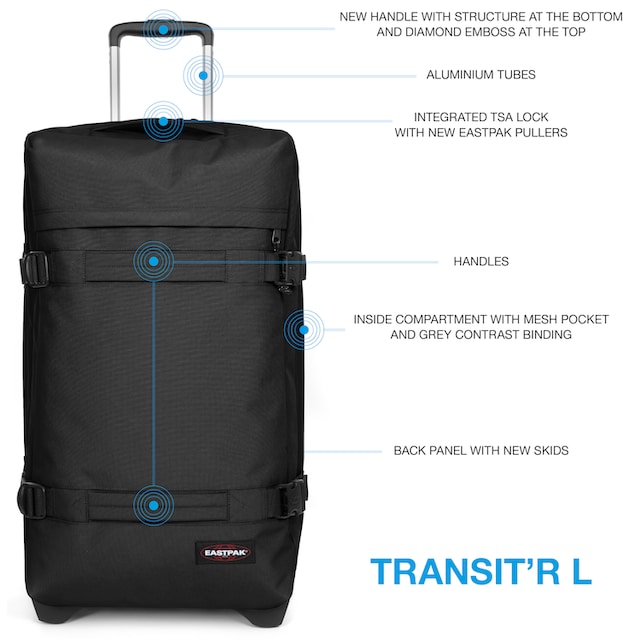 Eastpak Weichgepäck-Trolley »TRANSIT\'R L«, 2 Rollen, mit integriertem  Zahlenschloss online kaufen | BAUR