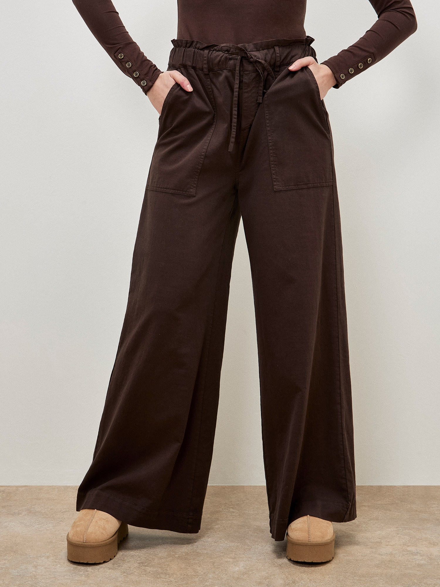 Apricot Stoffhose "Leichte Hose" mit praktischen Taschen