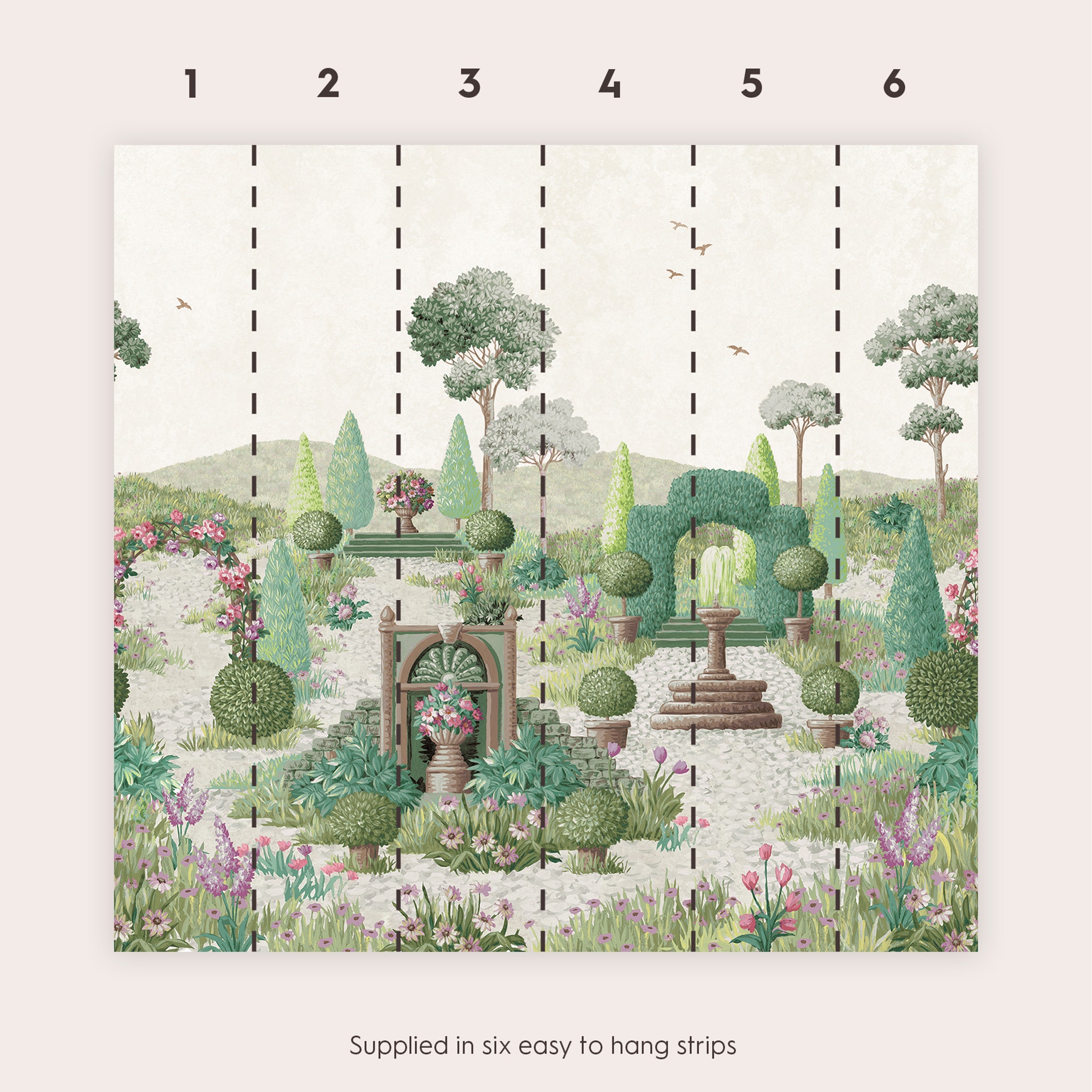 LAURA ASHLEY Vliestapete »Naunton Folly«, geblümt, 10mx52cm (ca. 5m2)