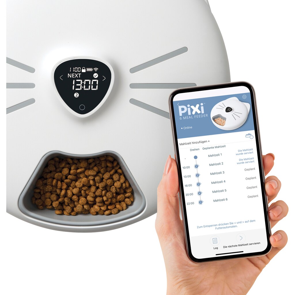Catit Katzen-Futterautomat »Pixi Smart 6-Meal Futterautomat«
