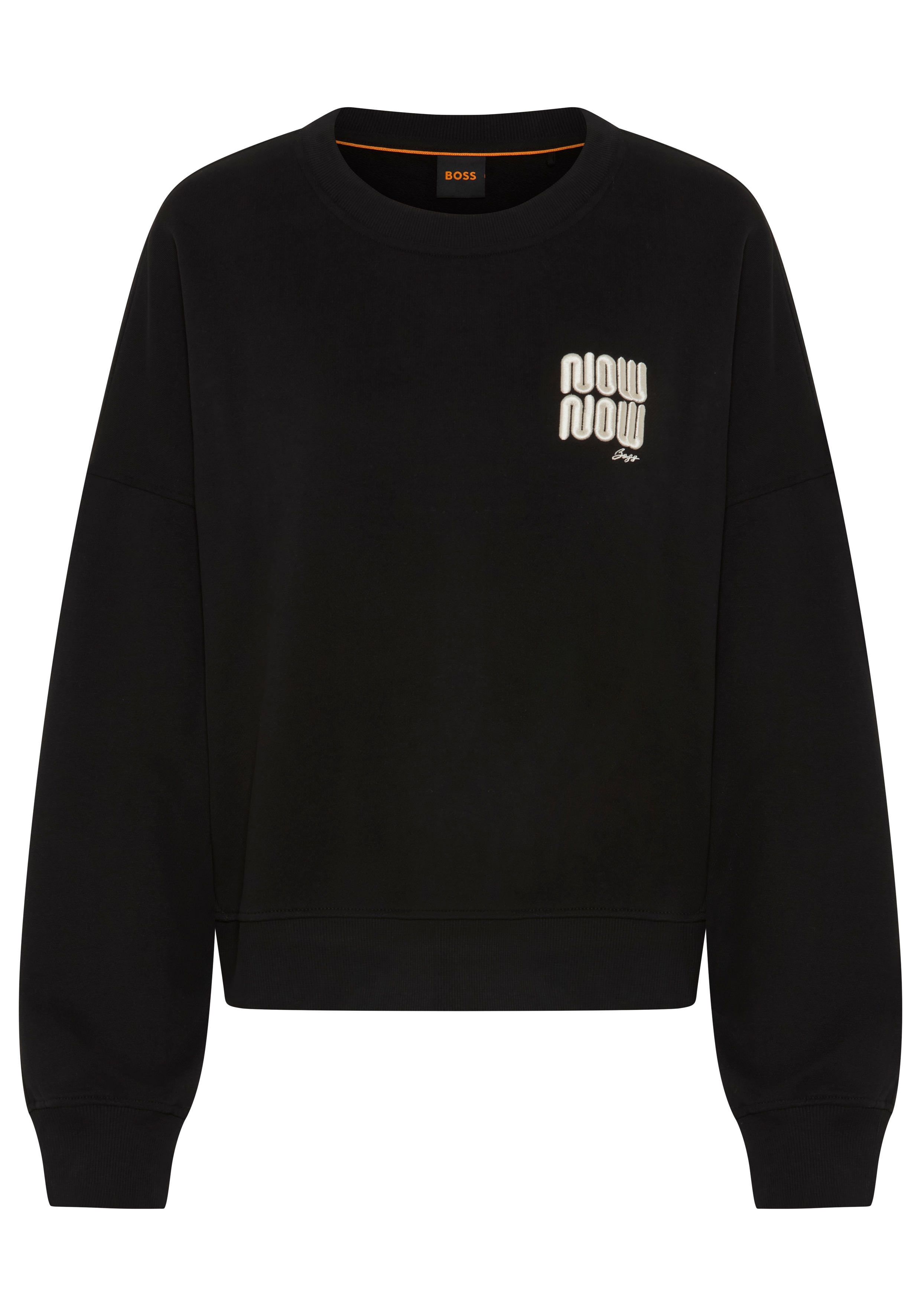 BOSS ORANGE Sweatshirt "Ever Premium Damenmode", im Oversize Fit, mit Stickerei