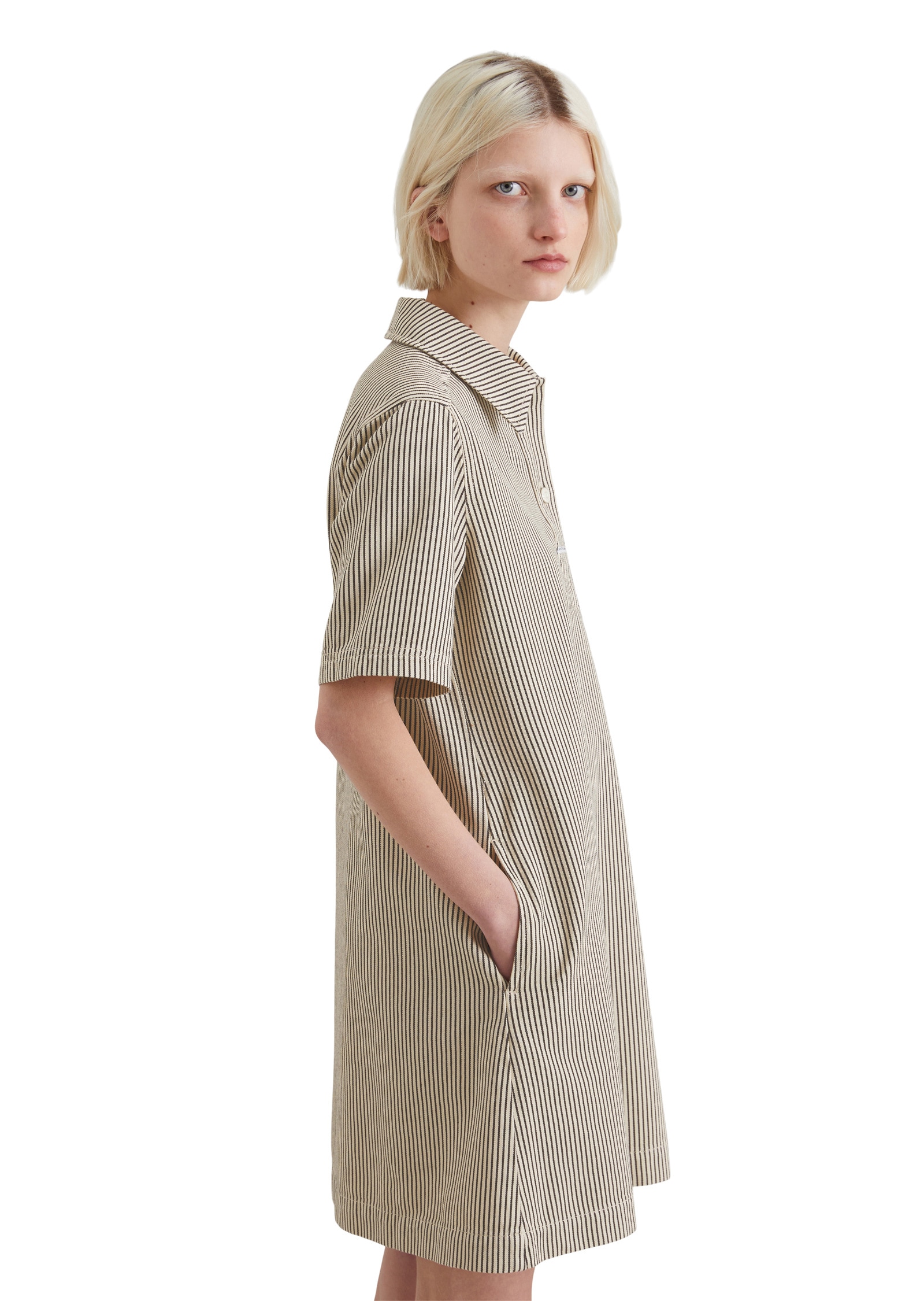 Marc O'Polo DENIM Jeanskleid »aus gestreiftem Organic Cotton«
