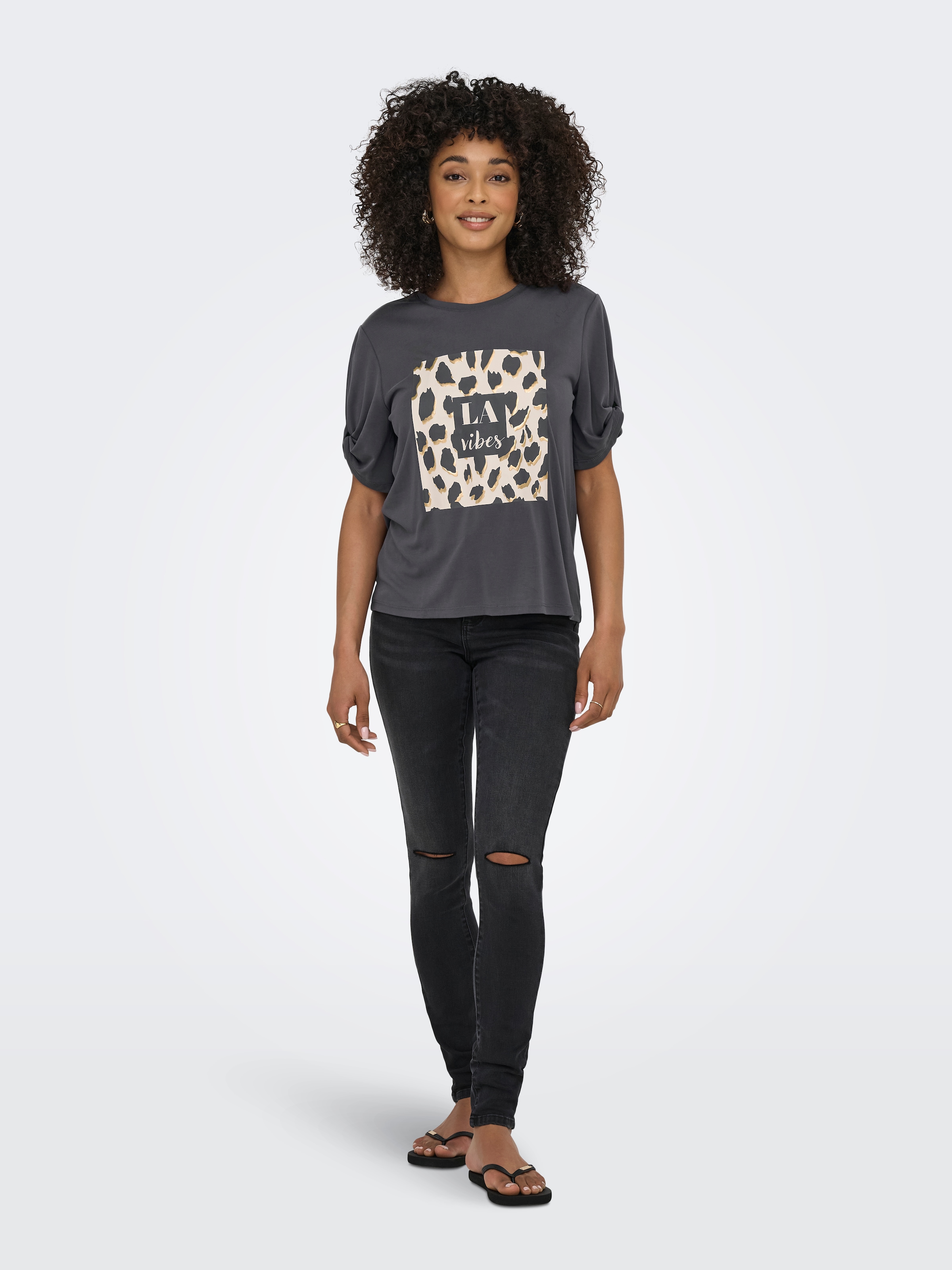 ONLY Kurzarmshirt »ONLFREE LIFE S/S CREATE TOP BOX JRS«
