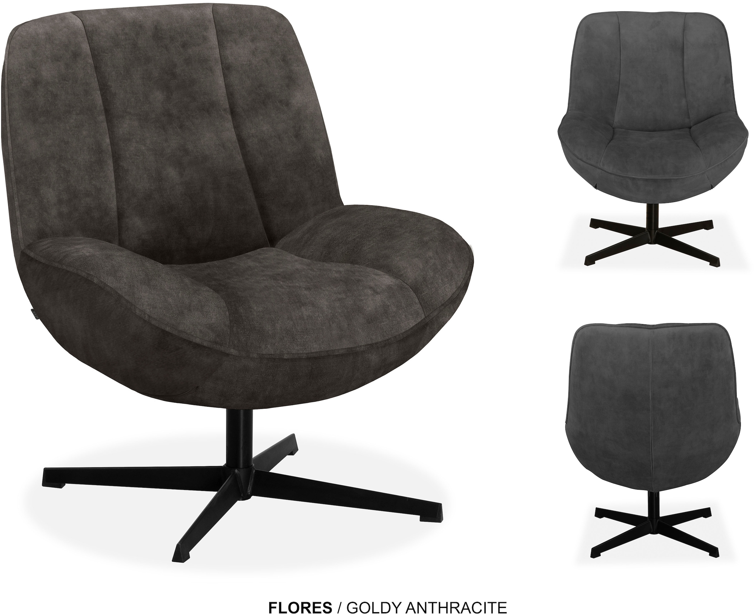 OMG Design »Flores« bequemer Sessel, mit Drehgestell