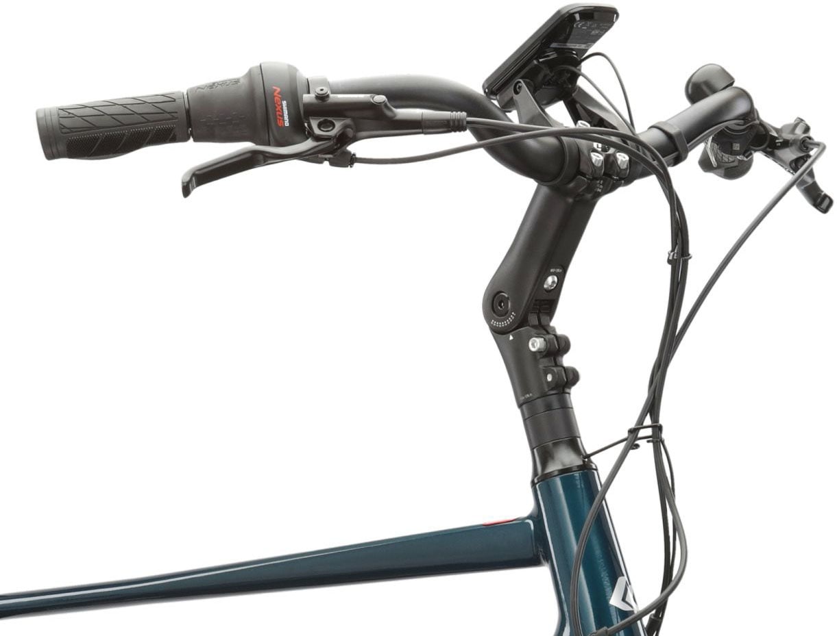 Kross »E-Citybike Sentio Hybrid 5.0 28 Zoll blau« 7 Gang Shimano NEXUS Schaltwerk Nabenschaltung Mittelmotor 250 W Pedelec, Elektrofahrrad für Damen und Herren