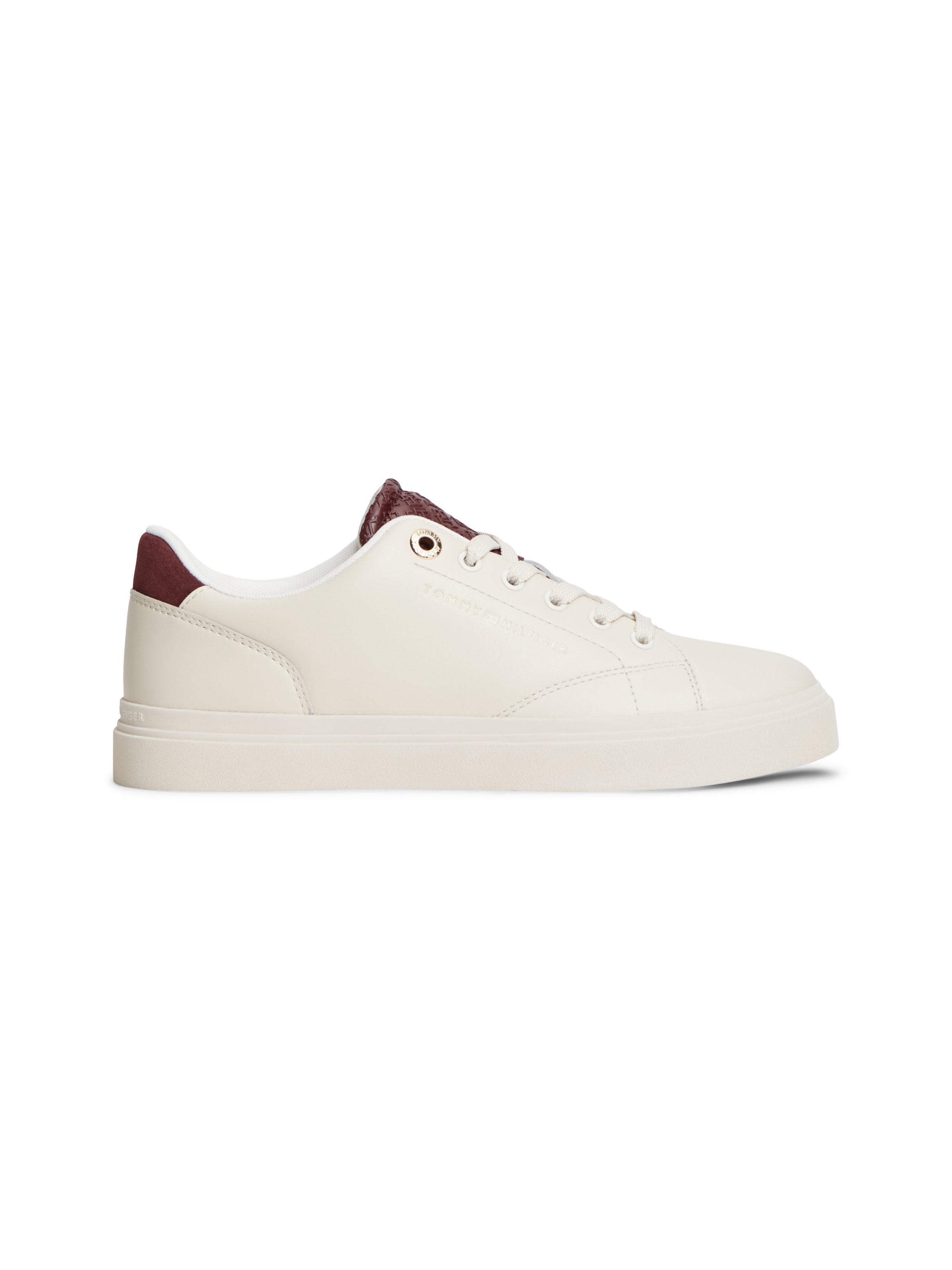 Tommy Hilfiger Plateausneaker »TH FEMININE CUPSOLE MONOGRAM«  Freizeitschuh, Halbschuh, Schnürer, Logoprägung an der Schuhzunge