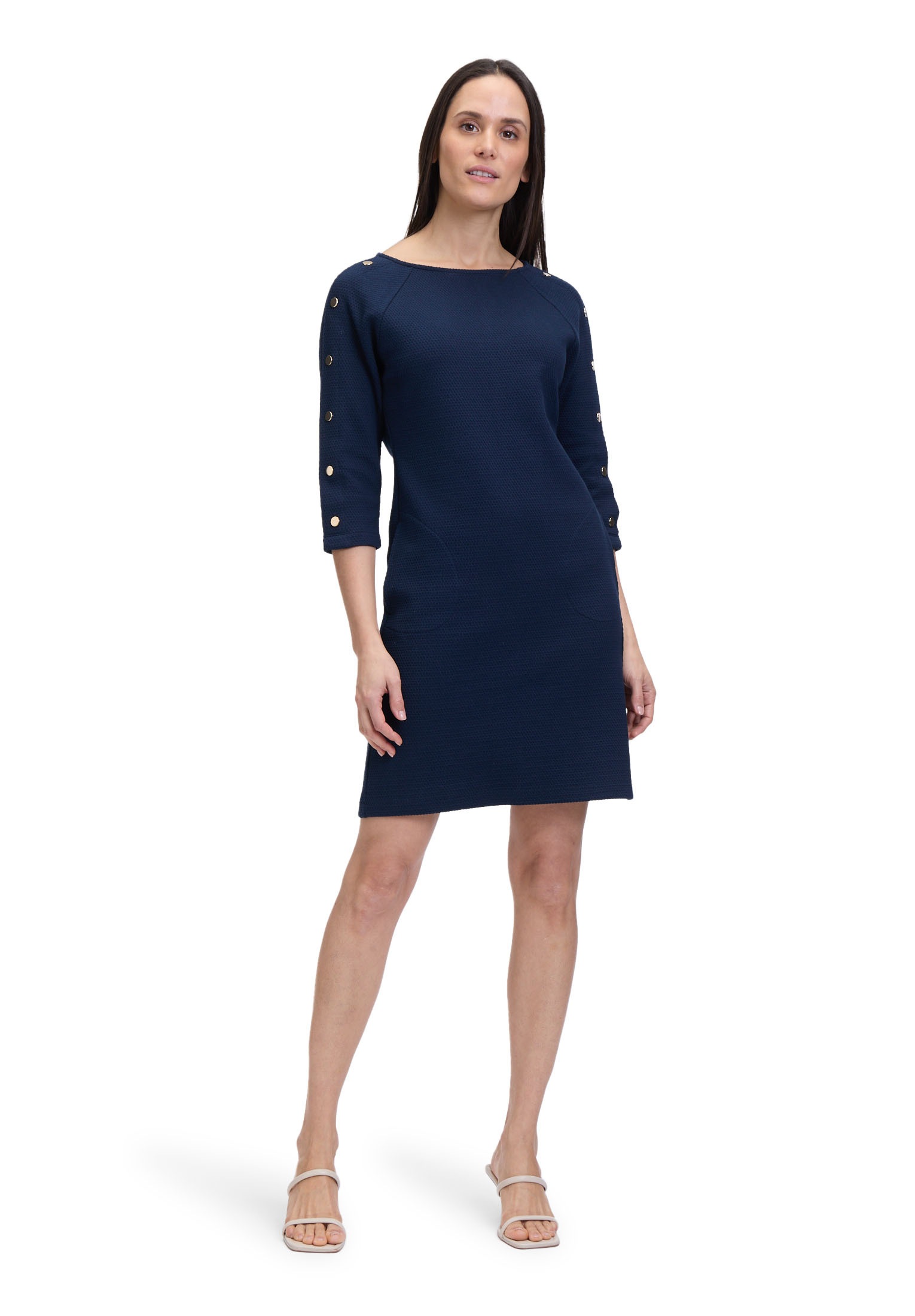 Betty Barclay Druckkleid »Betty Barclay Casual-Kleid mit Knöpfen«, Knöpfe