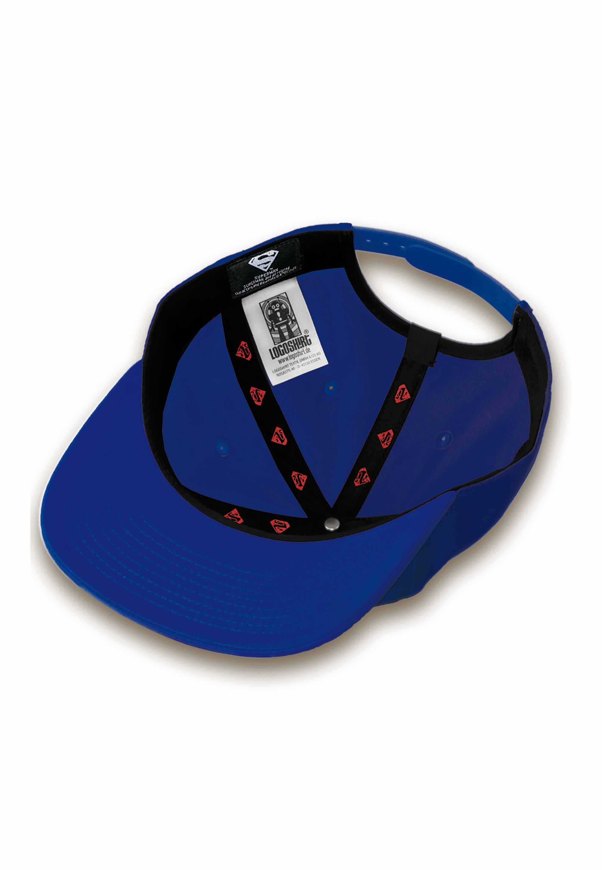 bestellen Superman«, BAUR lizenzierter LOGOSHIRT Baseball Cap | mit »DC Stickerei