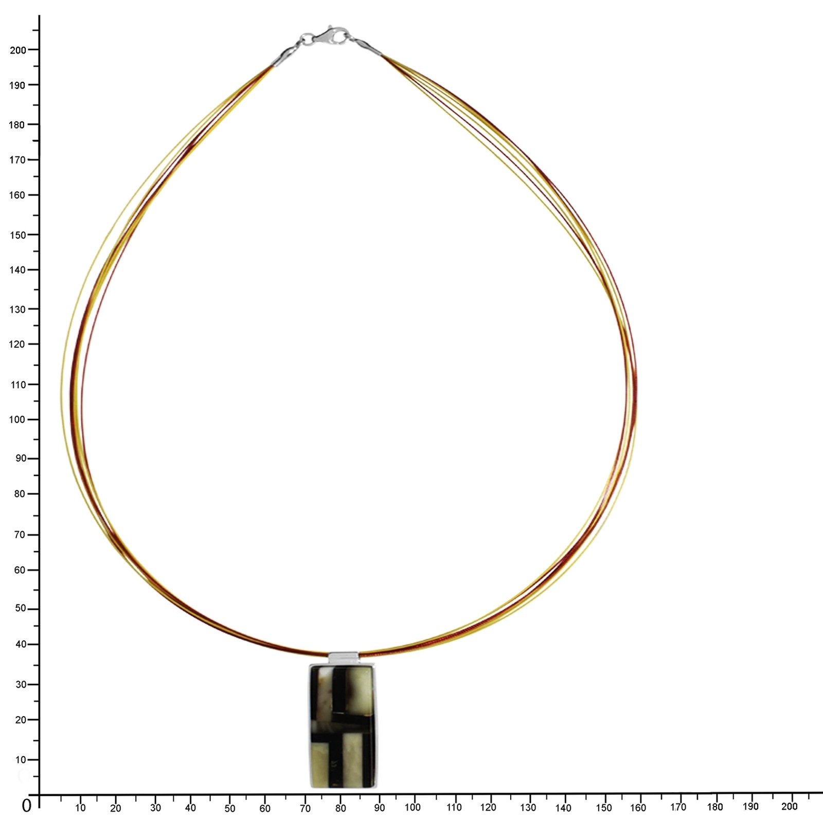 Collier OSTSEE-SCHMUCK "Ostsee-Schmuck Collier Quella Collier Quella", silber, Halsketten, Damen, 45cm, Silber 925 (Sterlingsilber), L: 45, Collier 3