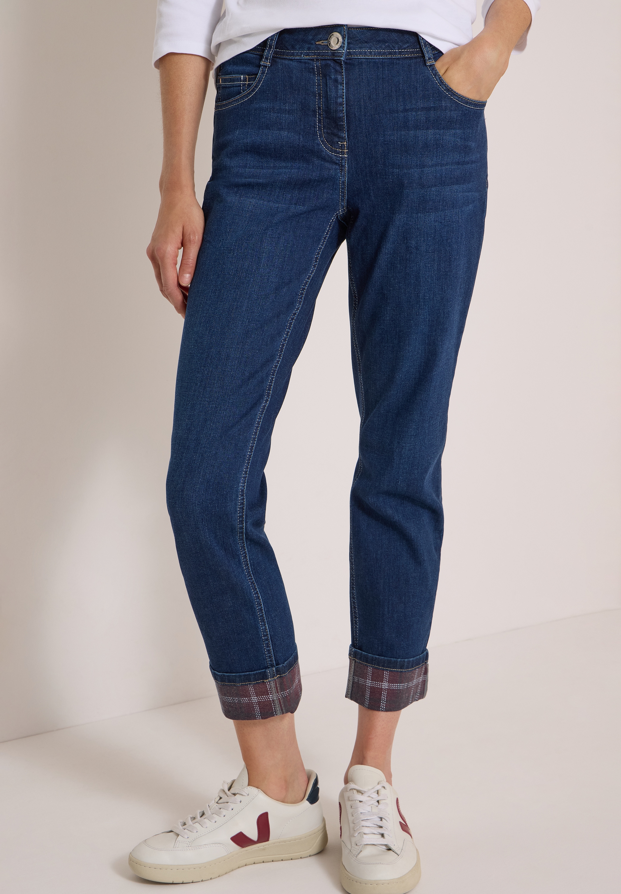 Cecil Straight-Jeans »Style Scarlett« mit Turn-Up-Detail