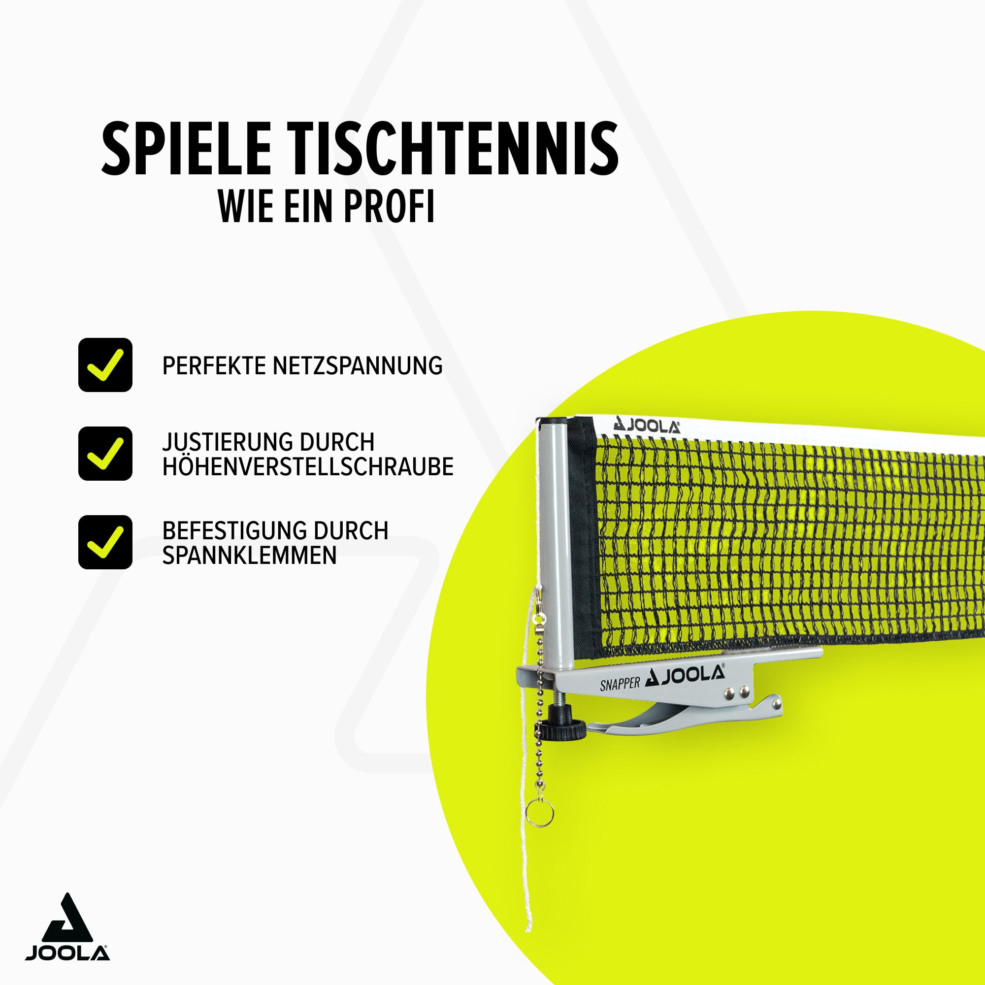 Joola Tischtennisnetz »JOOLA Tischtennisnetz SNAPPER«